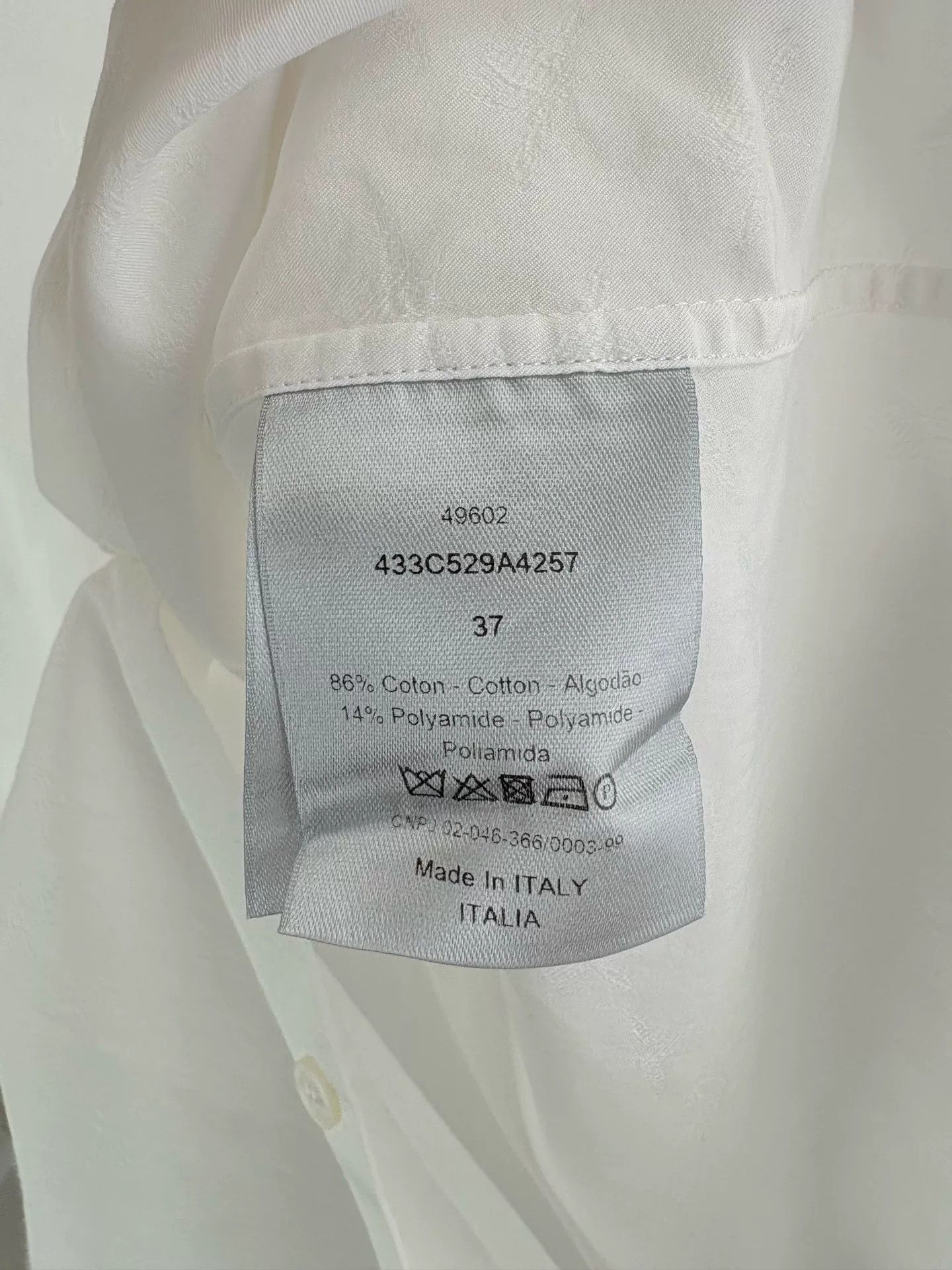 Dior Dior Bee Monogram Long Sleeve Shirt 37 Size US S / EU 44-46 / 1 - 5 Thumbnail