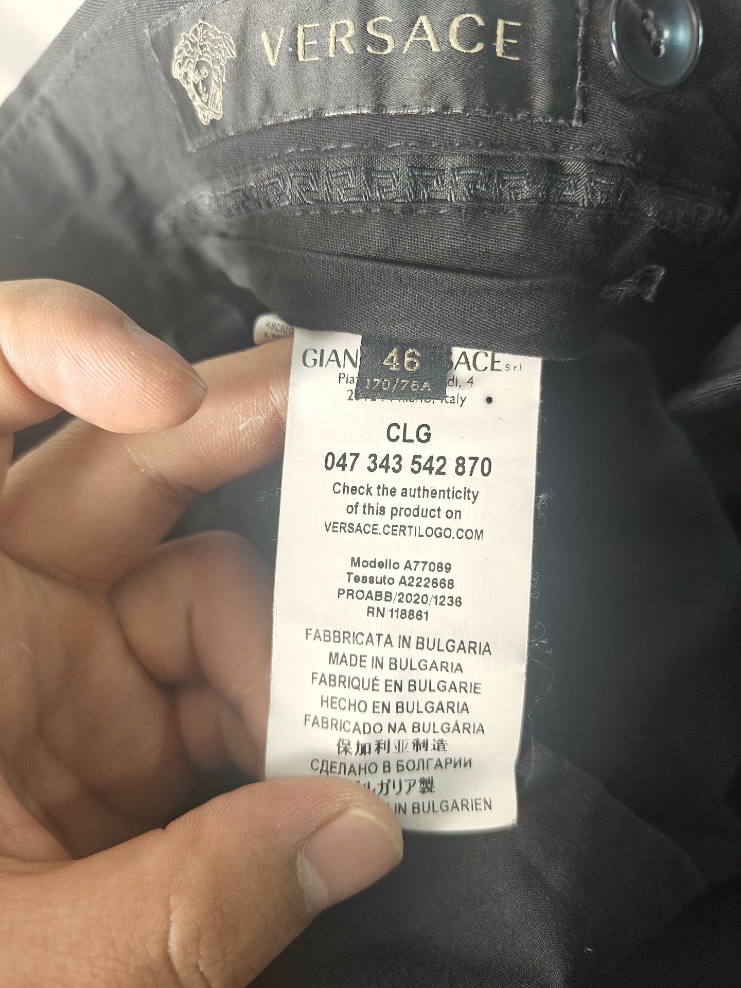 Versace Versace White Casual Pants 32 Men Size US 32 / EU 48 - 3 Thumbnail