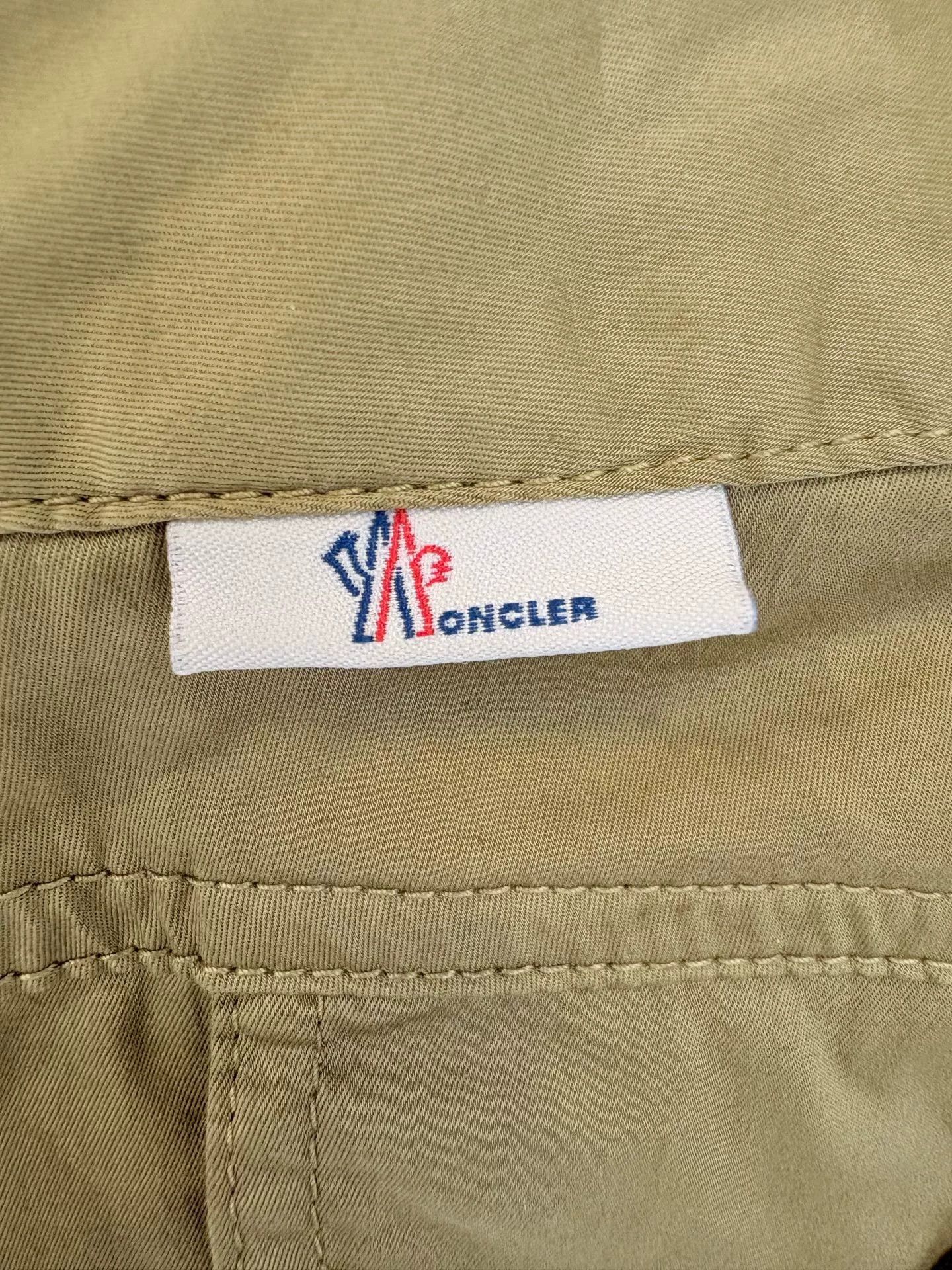 Moncler Moncler Grenoble Khaki Cotton Casual Pants US 26 Size US 26 / EU 42 - 3 Thumbnail