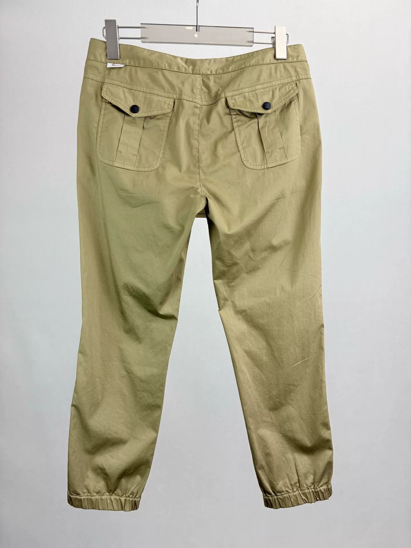 Moncler Moncler Grenoble Khaki Cotton Casual Pants US 26 Size US 26 / EU 42 - 2 Thumbnail