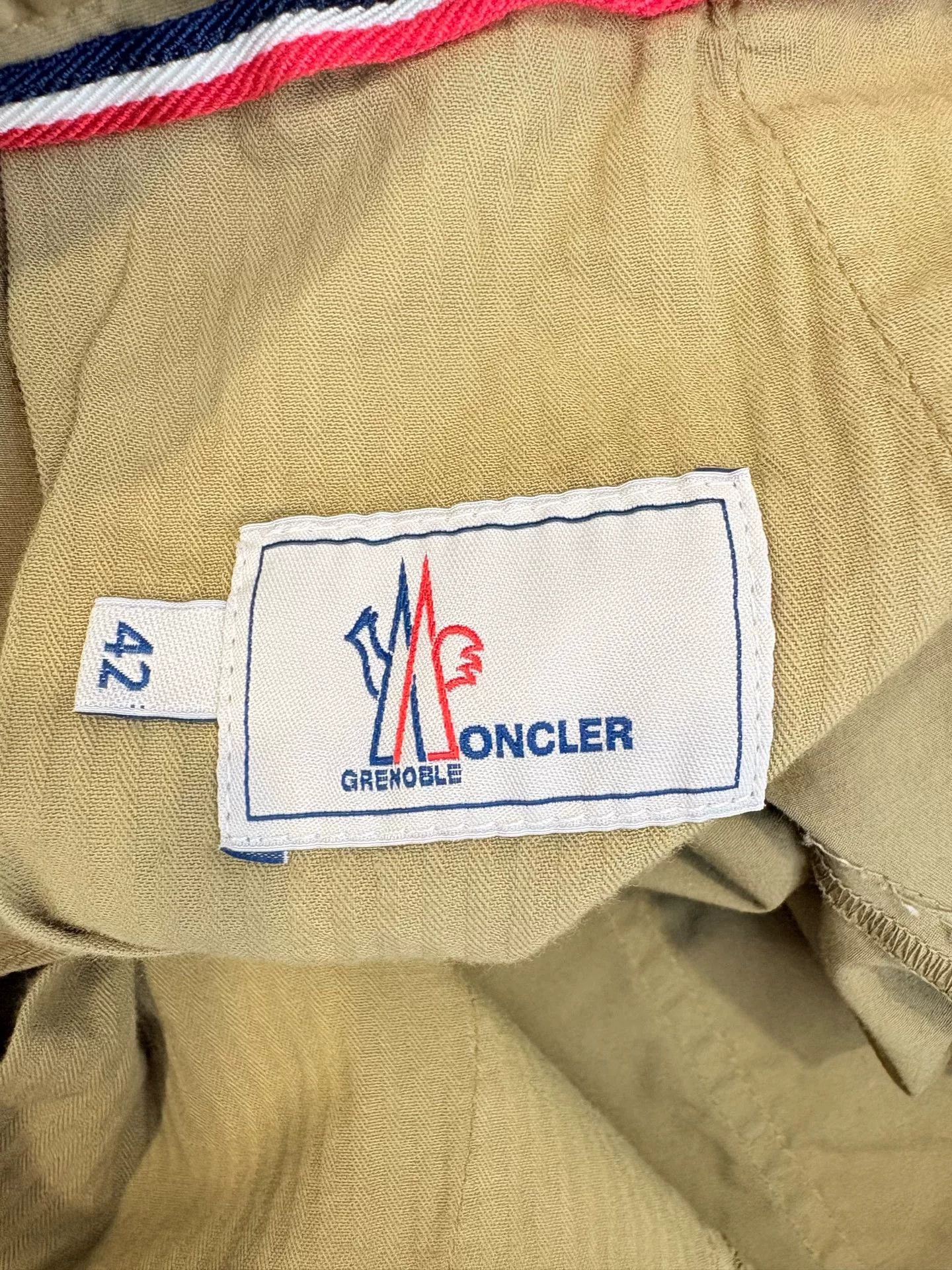 Moncler Moncler Grenoble Khaki Cotton Casual Pants US 26 Size US 26 / EU 42 - 4 Thumbnail
