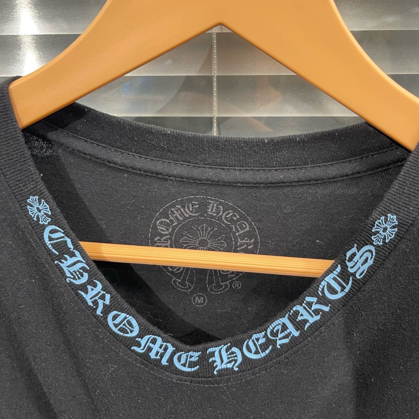 Chrome Hearts Chrome Hearts Blue Script Logo T-Shirt Size M Size US M / EU 48-50 / 2 - 3 Thumbnail