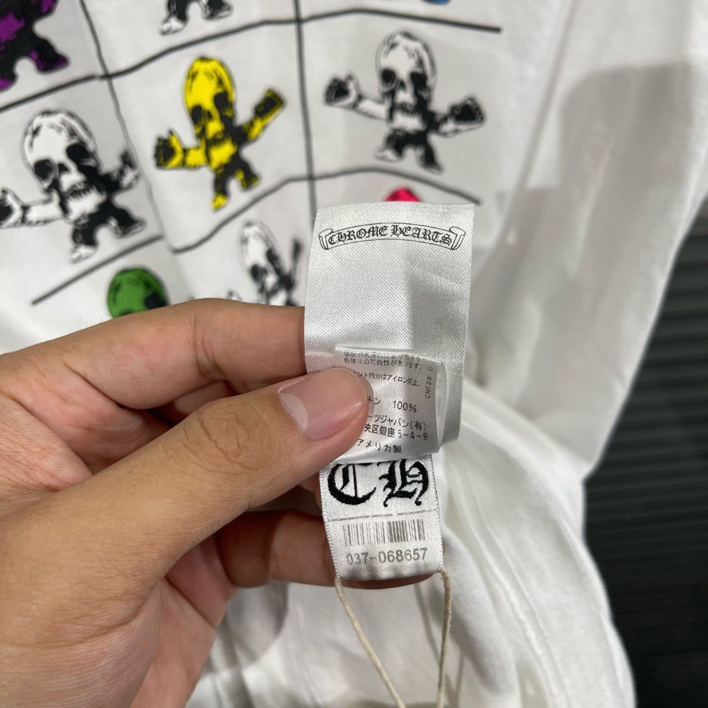 Chrome Hearts Chrome Hearts Foti Skull Grid T-Shirt Size L Size US L / EU 52-54 / 3 - 7 Thumbnail