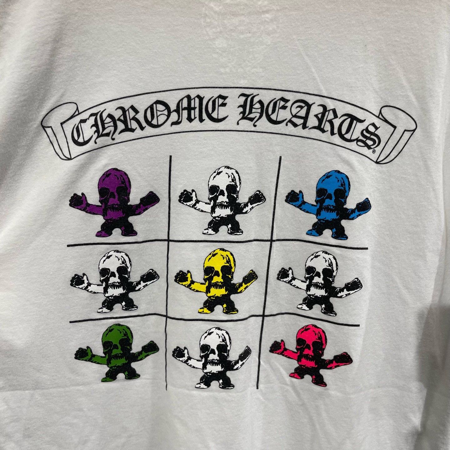 Chrome Hearts Chrome Hearts Foti Skull Grid T-Shirt Size L Size US L / EU 52-54 / 3 - 5 Thumbnail