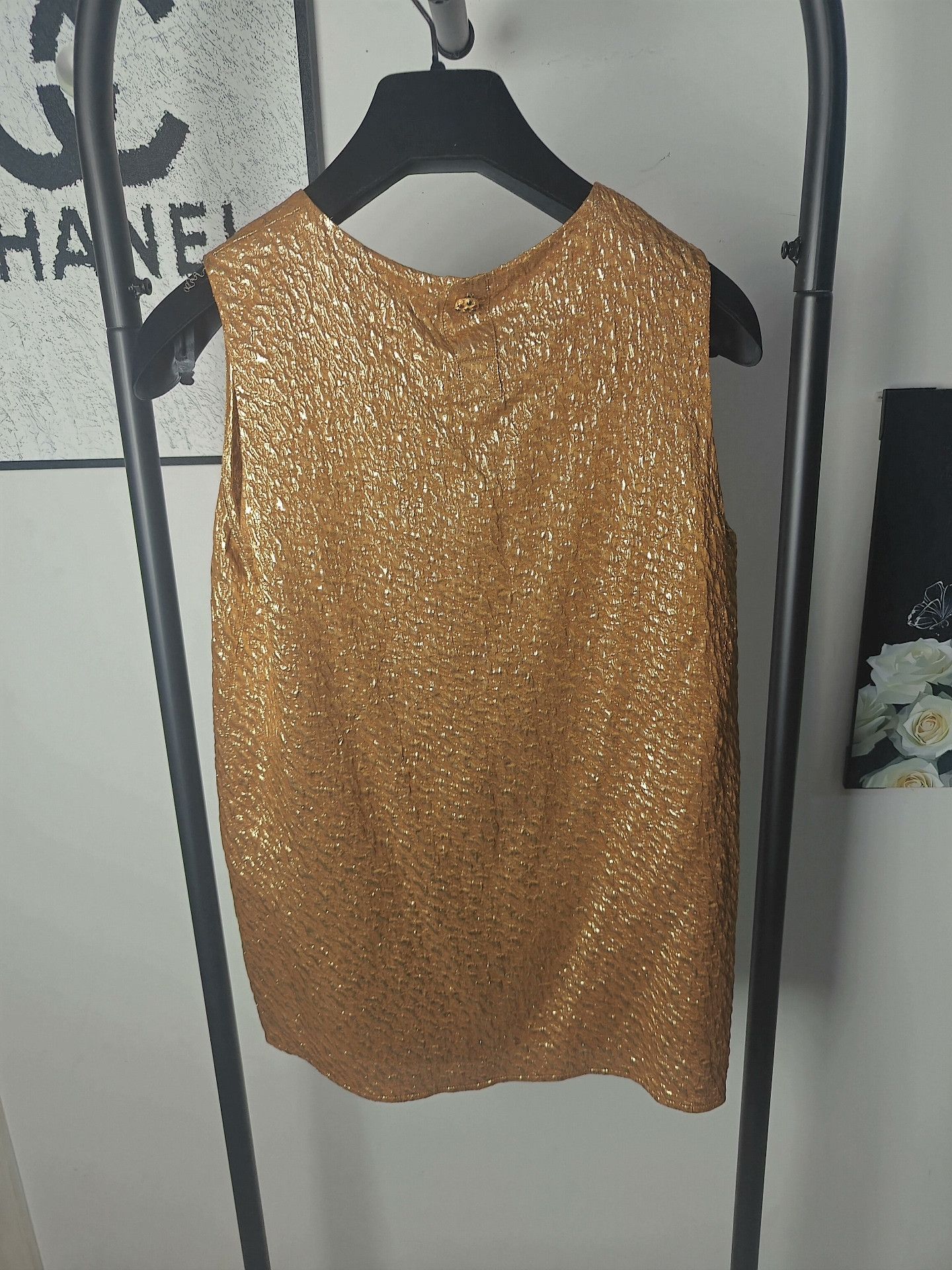 Chanel Chanel Gold Tank Top M Women Size M / US 6-8 / IT 42-44 - 2 Thumbnail