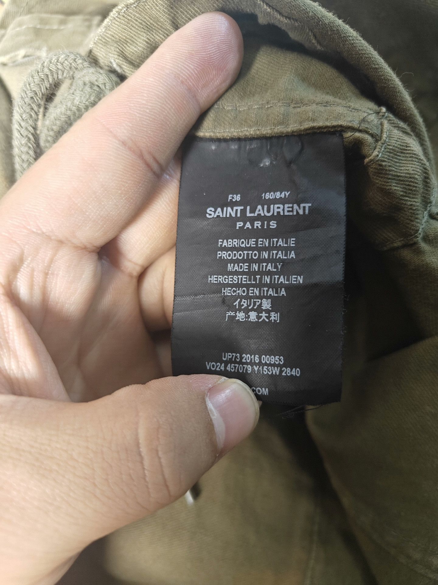 Saint Laurent Paris Saint Laurent Paris Cargo White Jacket M Women Size M / US 6-8 / IT 42-44 - 3 Thumbnail