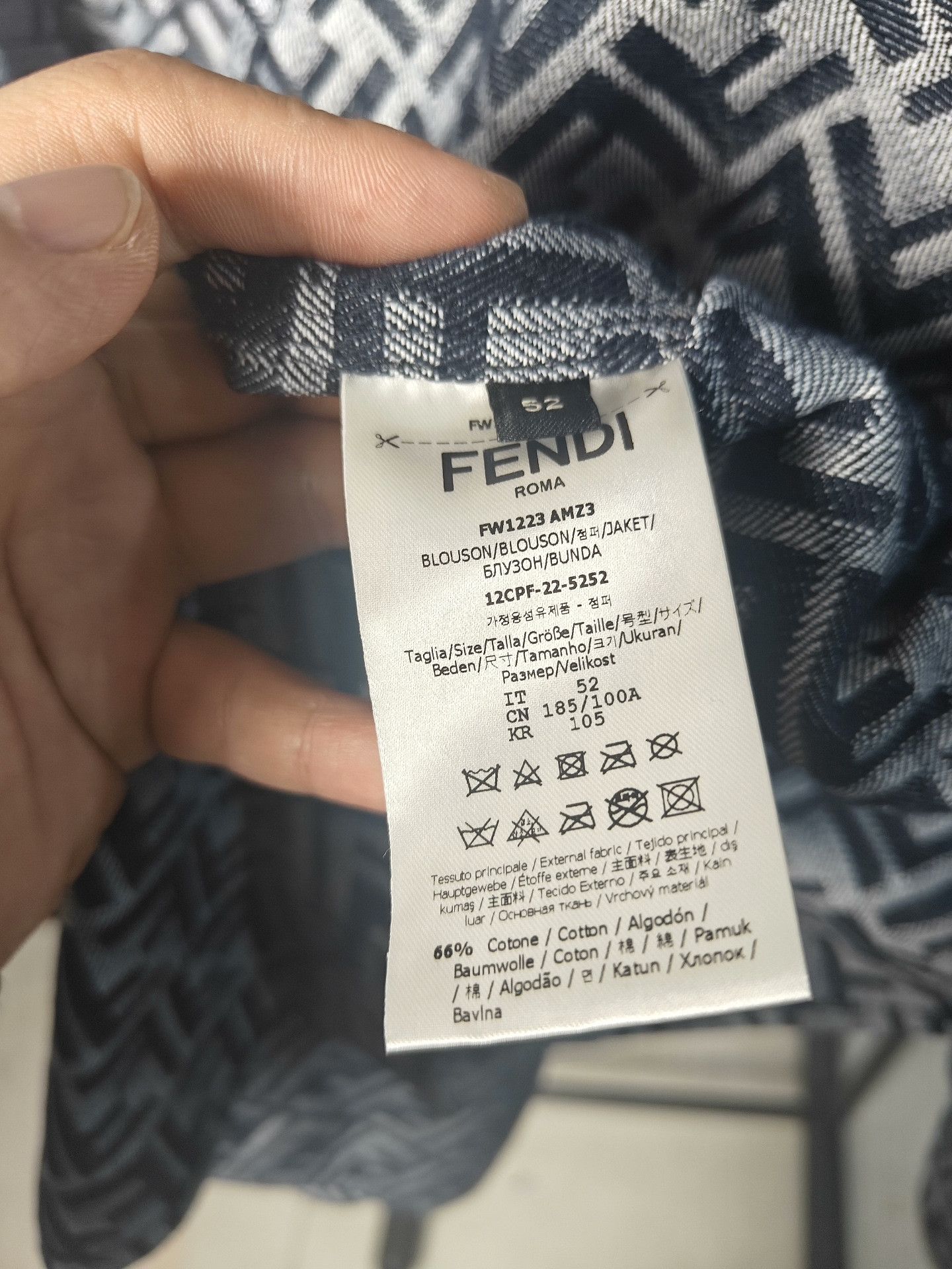 Fendi Fendi Denim White Light Jacket xl Men Size US XL / EU 56 / 4 - 4 Thumbnail