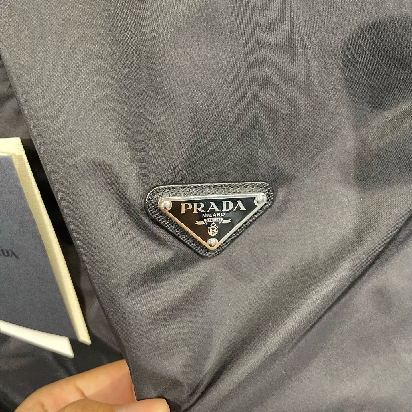 Prada Prada Triangle Logo Nylon Wool Hybrid Jacket 50 Size US M / EU 48-50 / 2 - 4 Thumbnail
