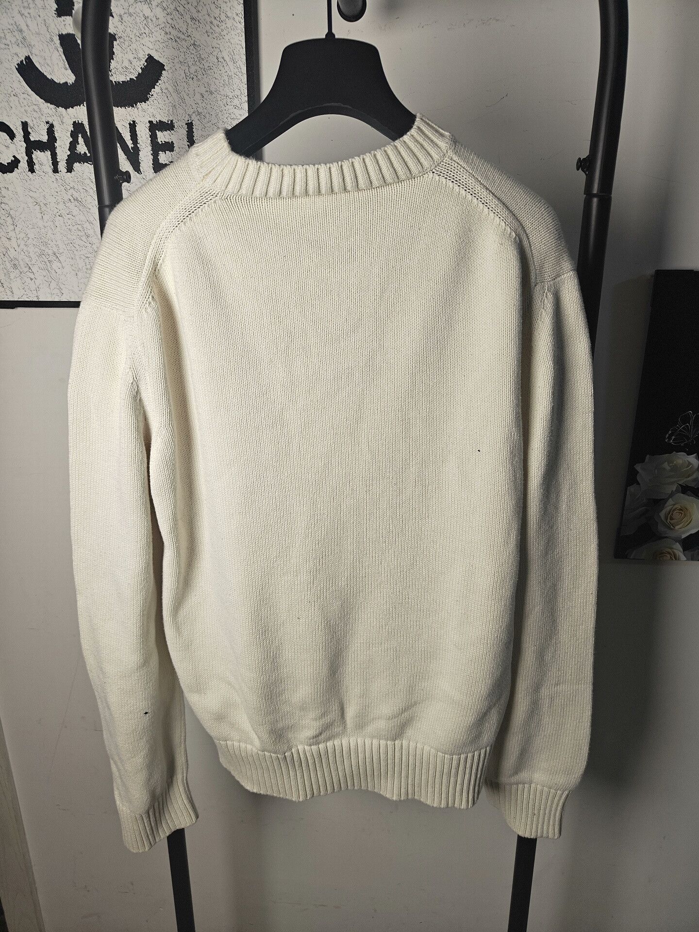 Alexander McQueen Alexander McQueen Knit White Sweater L Women Size L / US 10 / IT 46 - 2 Thumbnail