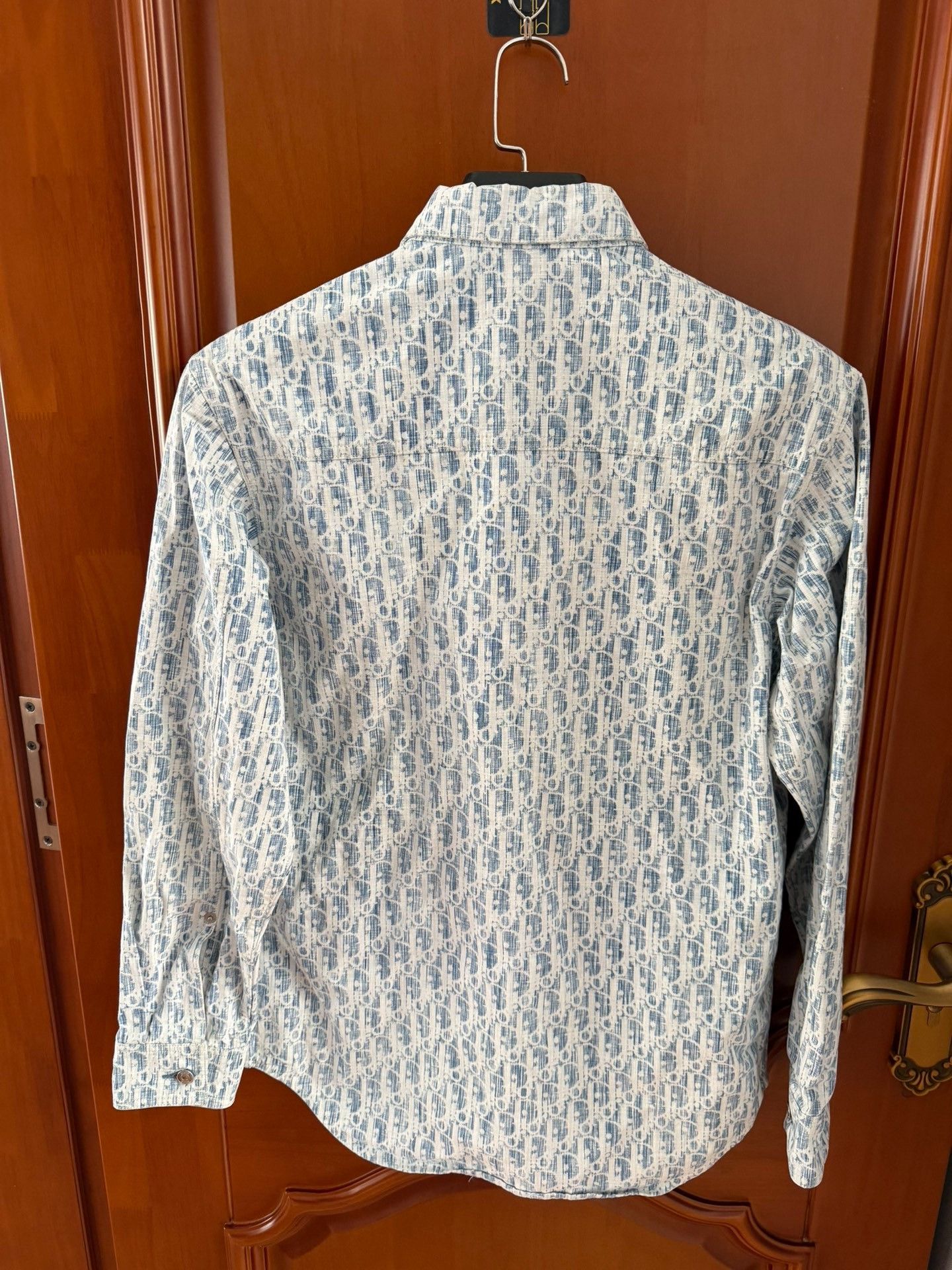 Dior Dior Oblique Print Denim Shirt Size 38 Size US S / EU 44-46 / 1 - 2 Thumbnail