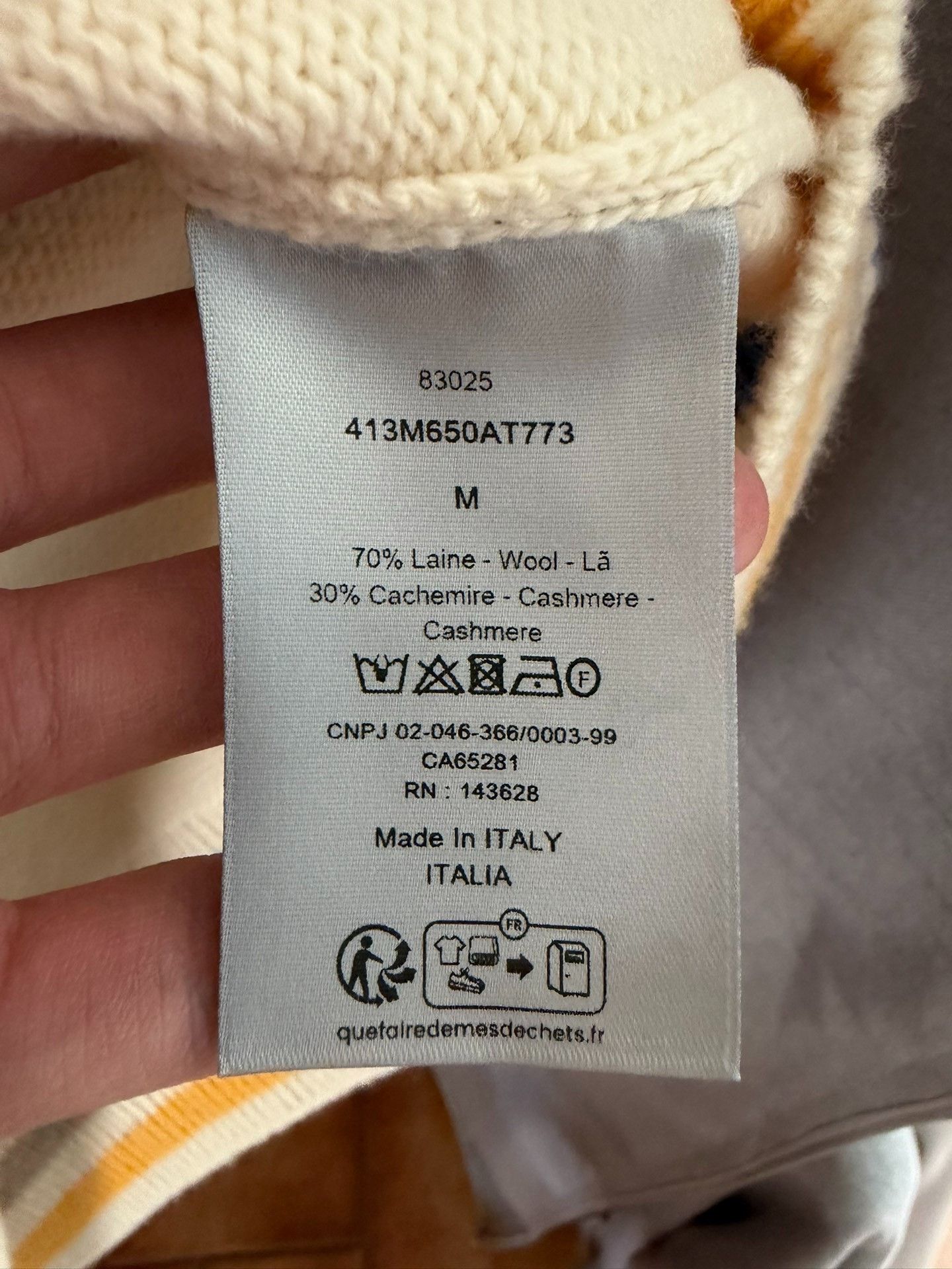 Dior Dior Rainbow Logo Wool Cashmere Vest M Size US M / EU 48-50 / 2 - 3 Thumbnail
