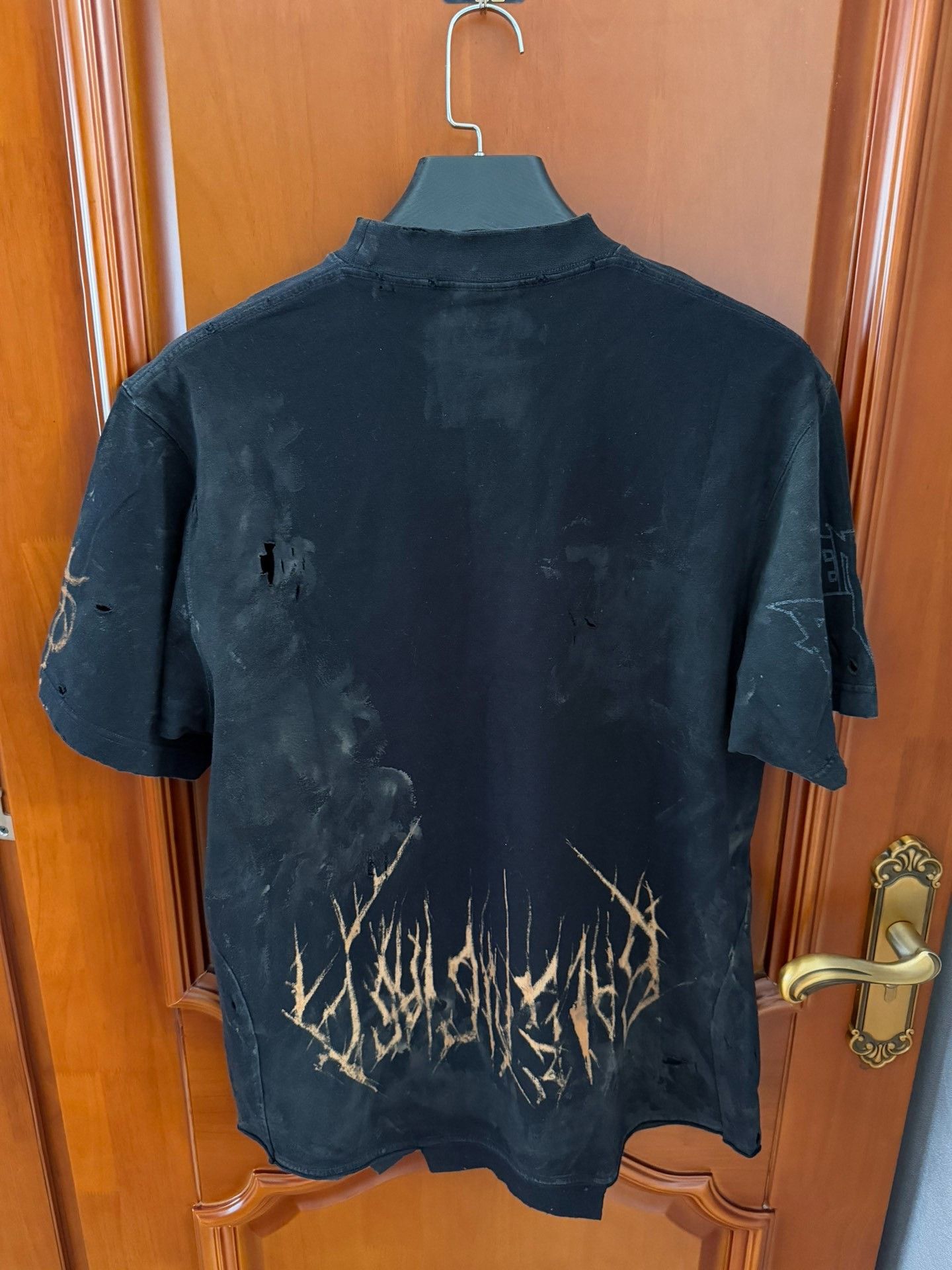 Balenciaga Balenciaga Mud Washed Eiffel Tower T-Shirt Size 1 Size US S / EU 44-46 / 1 - 2 Thumbnail