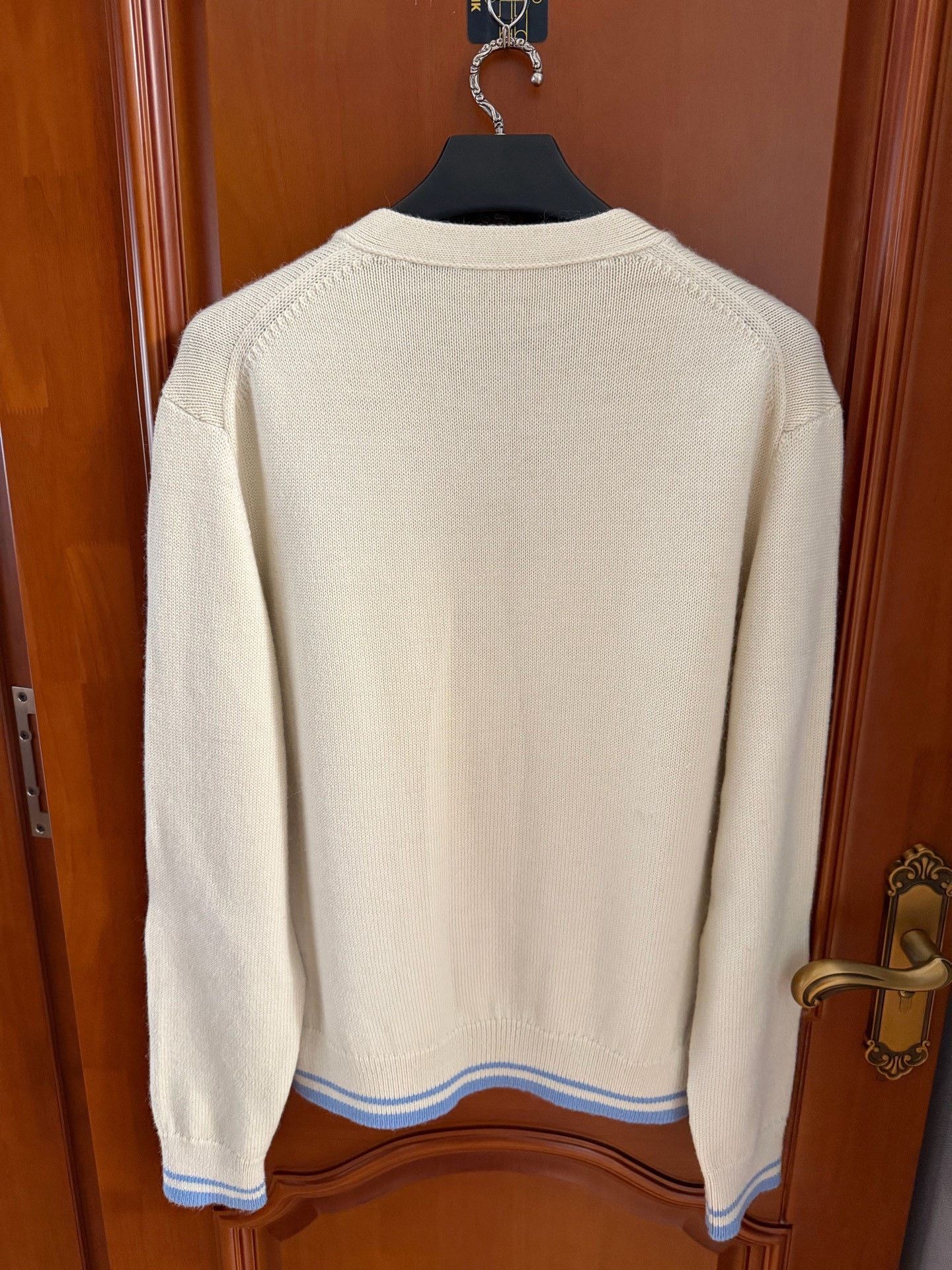 Dior Dior Logo Embroidery Wool Alpaca Cardigan Size L Size US L / EU 52-54 / 3 - 2 Thumbnail