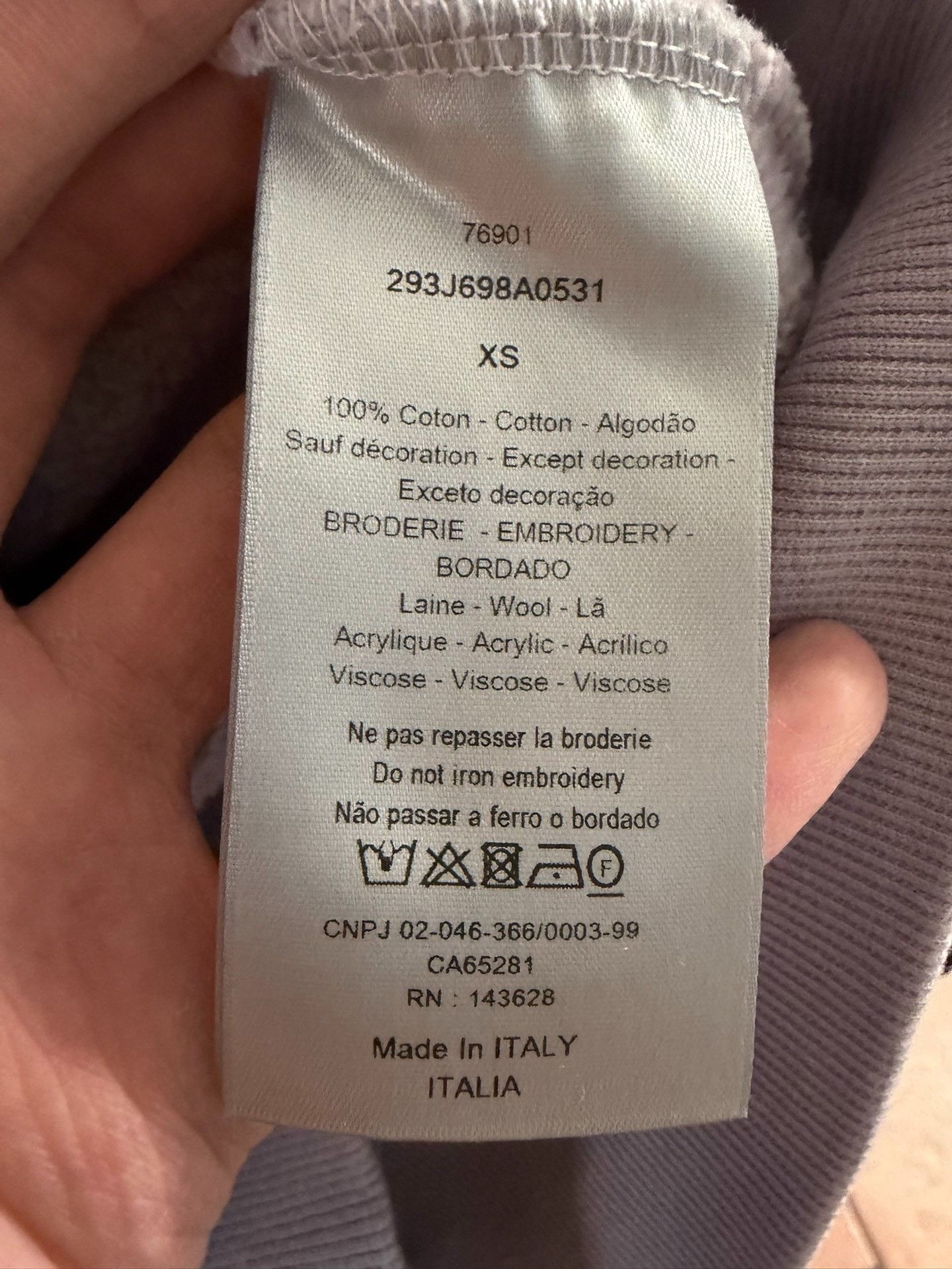 Dior Dior Lavender Atelier Embroidered Hoodie XS Size US XS / EU 42 / 0 - 3 Thumbnail