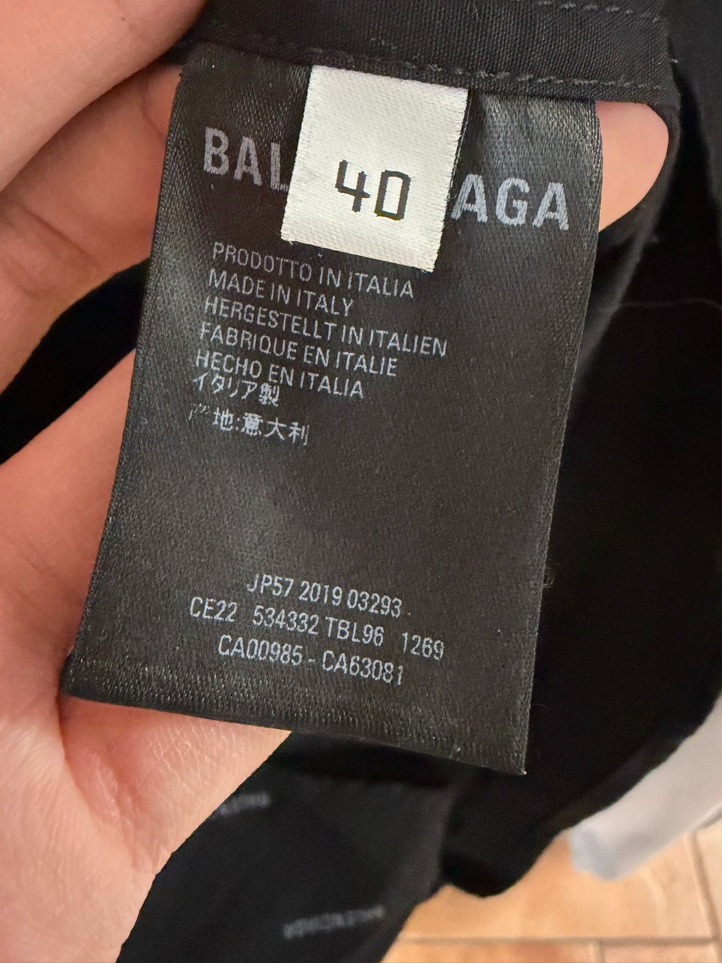Balenciaga Balenciaga All-over Logo Short Sleeve Shirt 40 Size US M / EU 48-50 / 2 - 3 Thumbnail
