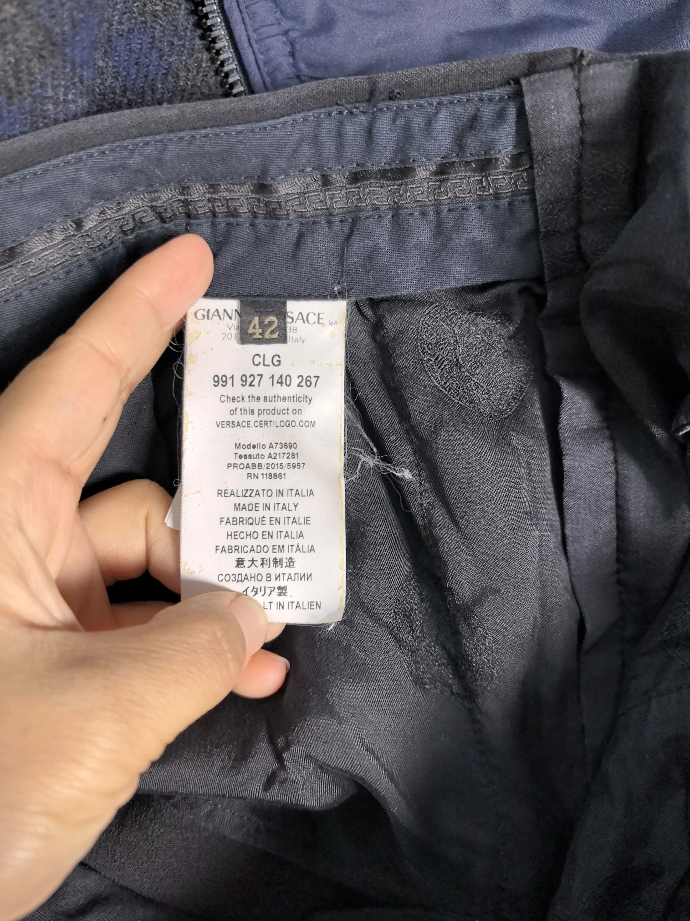 Versace Versace White Casual Pants 30 Men Size US 30 / EU 46 - 4 Thumbnail