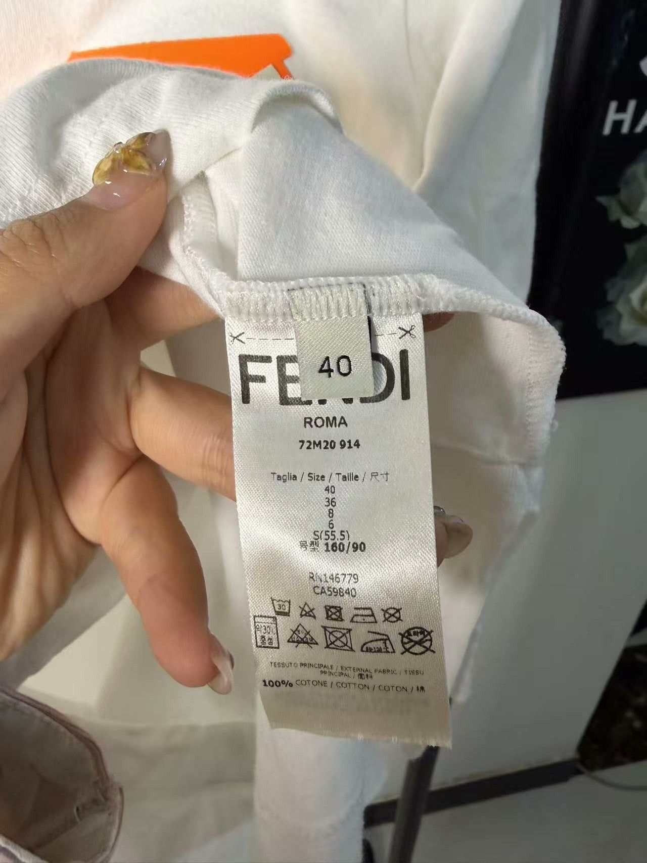 Fendi Fendi White T-Shirt m Men Size US M / EU 48-50 / 2 - 3 Thumbnail