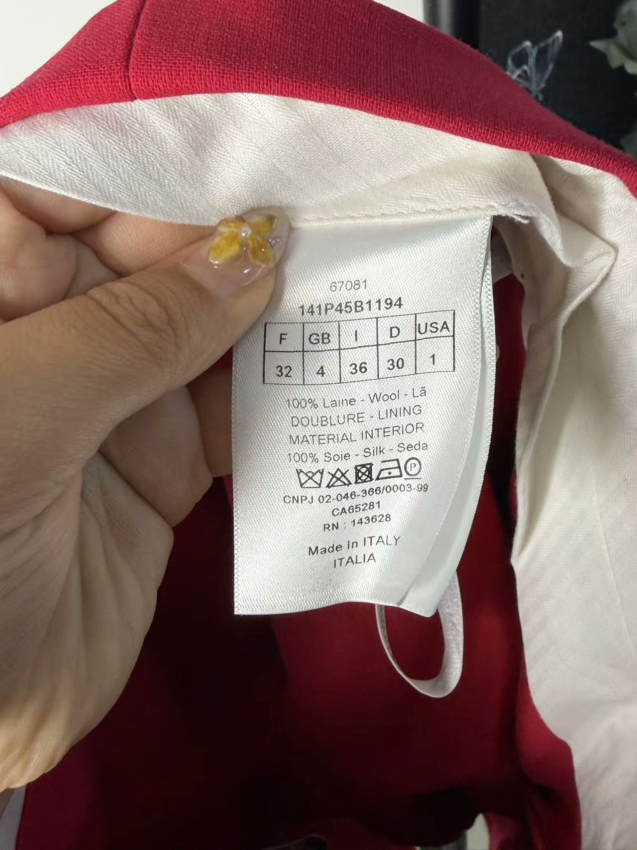 Dior Dior Wool White Pants 28 Women Size 28" / US 6 / IT 42 - 4 Thumbnail