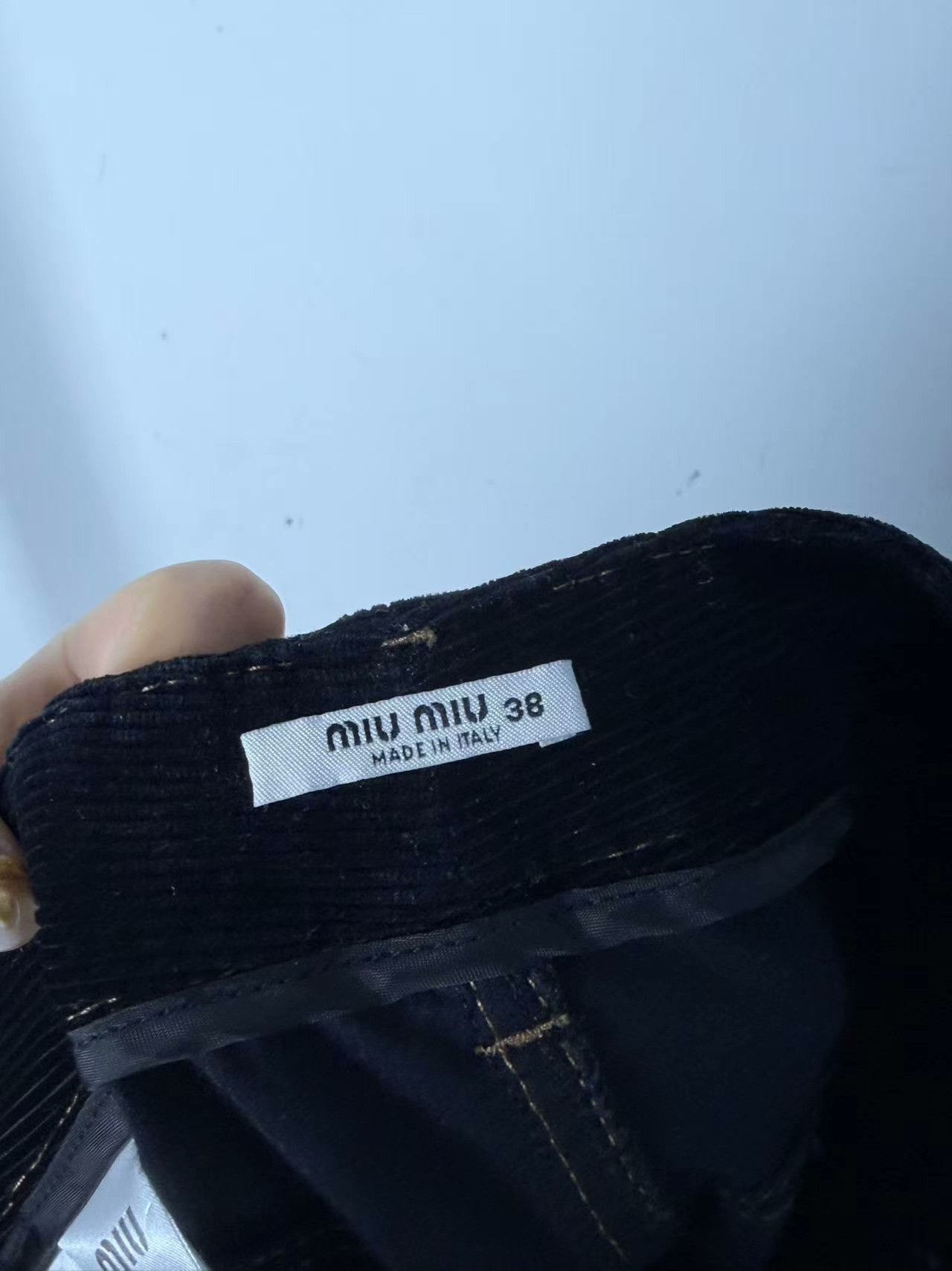 Miu Miu Miu Miu Corduroy White Pants 28 Women Size 28" / US 6 / IT 42 - 3 Thumbnail