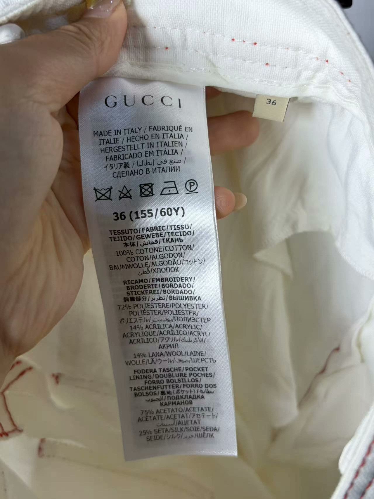 Gucci Gucci Denim White Denim Jeans 34 Men Size US 34 / EU 50 - 3 Thumbnail