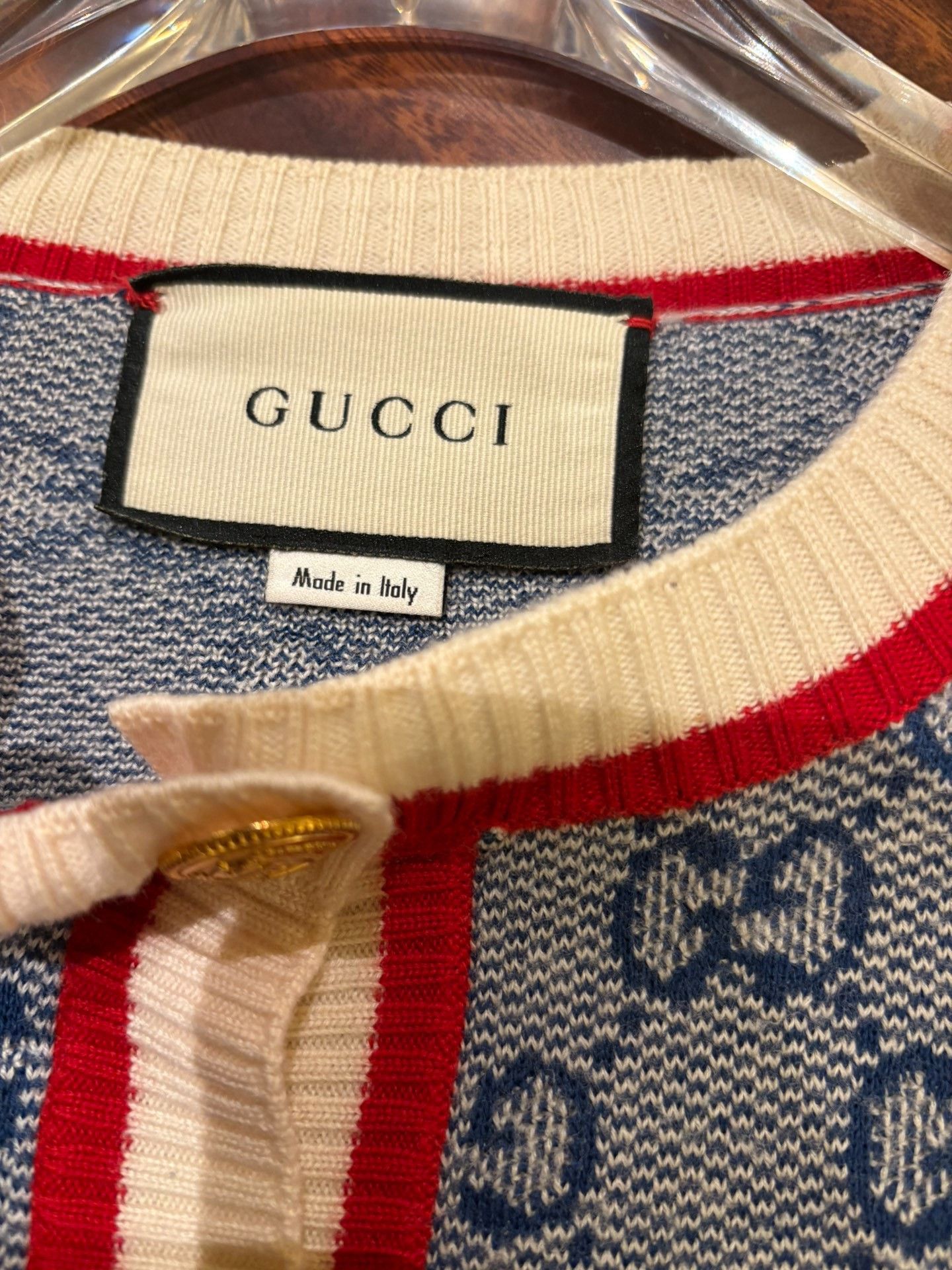 Gucci Gucci GG Monogram Knit Cardigan Size L Size US L / EU 52-54 / 3 - 3 Thumbnail