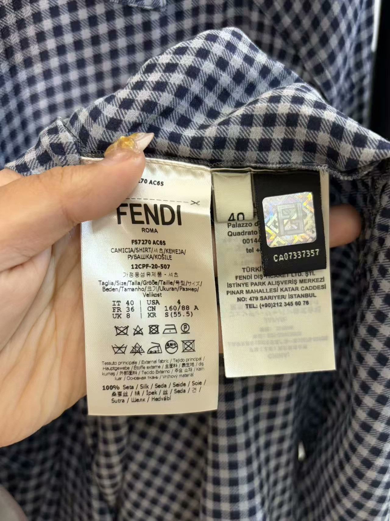Fendi Fendi White Shirt l Men Size US L / EU 52-54 / 3 - 4 Thumbnail