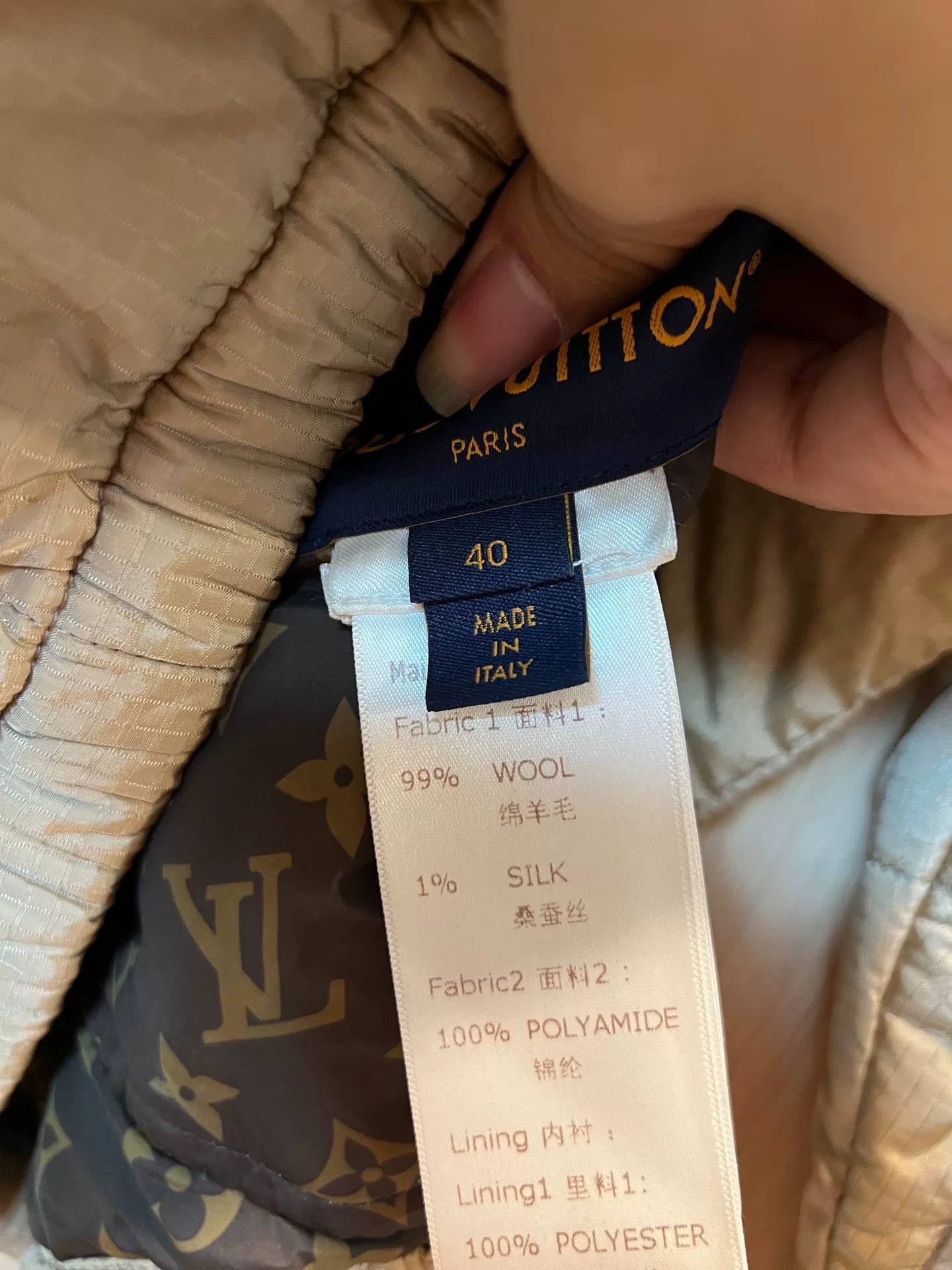 Louis Vuitton Louis Vuitton Monogram Lining Padded Jacket 40 Size M / US 6-8 / IT 42-44 - 3 Thumbnail
