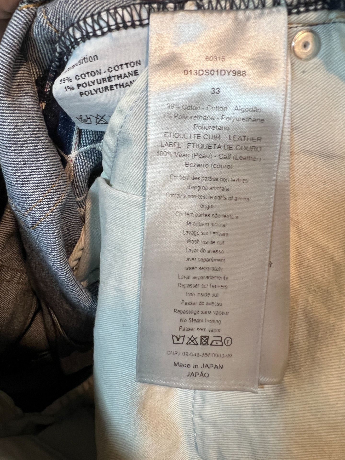 Dior Dior x Shawn Stussy Bee Embroidery Jeans Size 33 Size US 33 - 3 Thumbnail