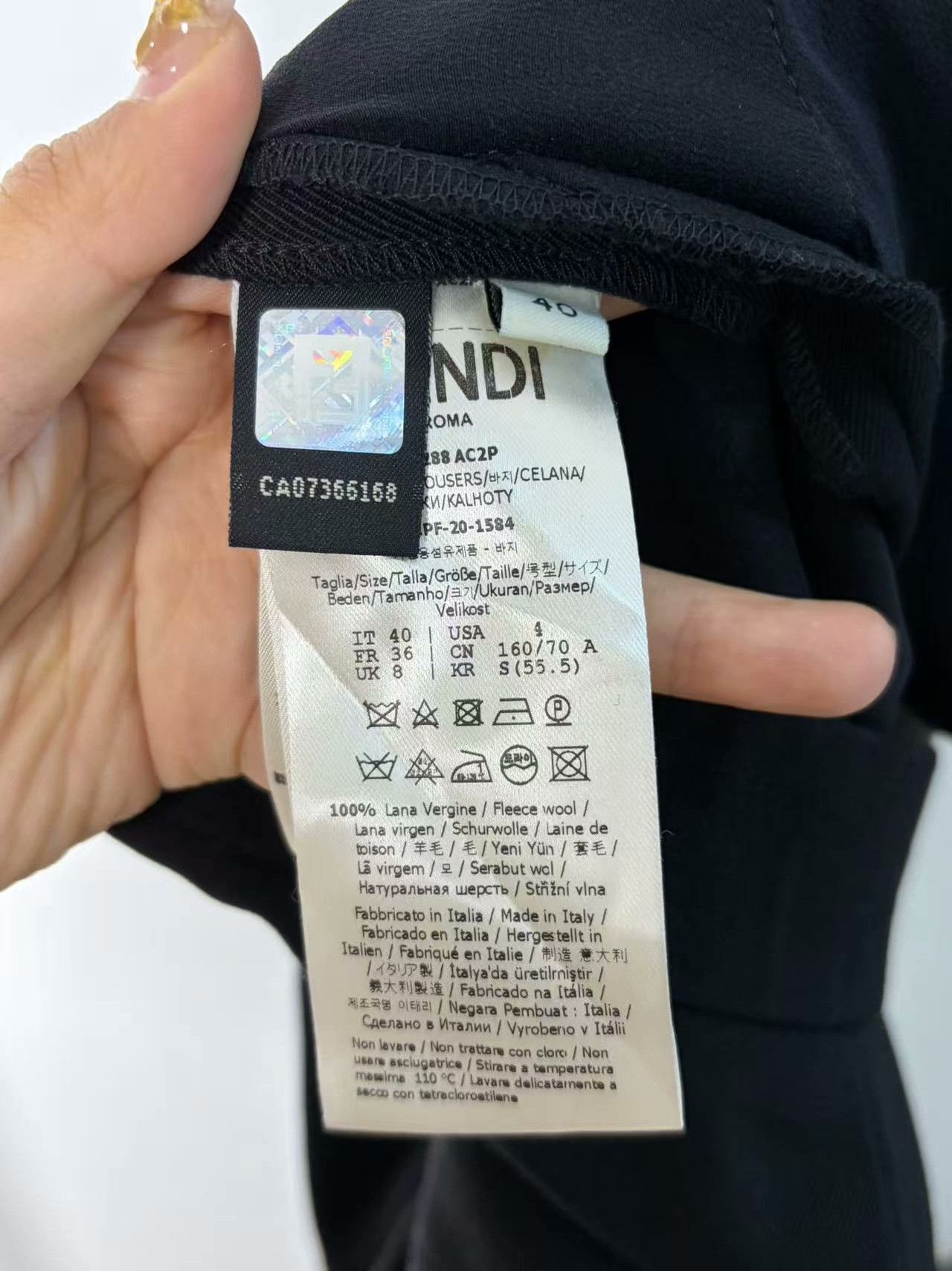 Fendi Fendi Retro Embroidered White Casual Pants 32 Men Size US 32 / EU 48 - 3 Thumbnail