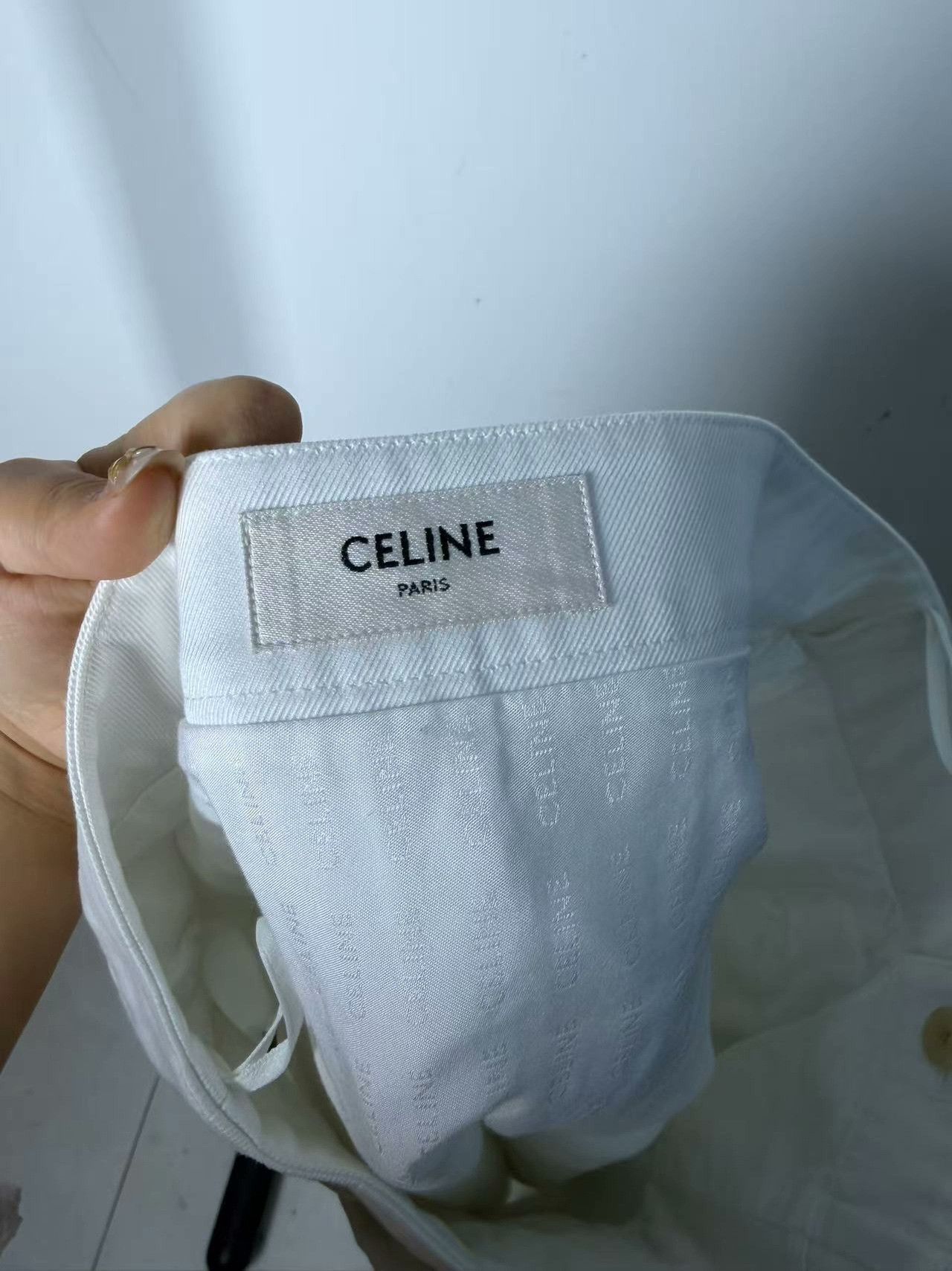 Celine Celine Denim White Skirt 28 Women Size 28" / US 6 / IT 42 - 3 Thumbnail