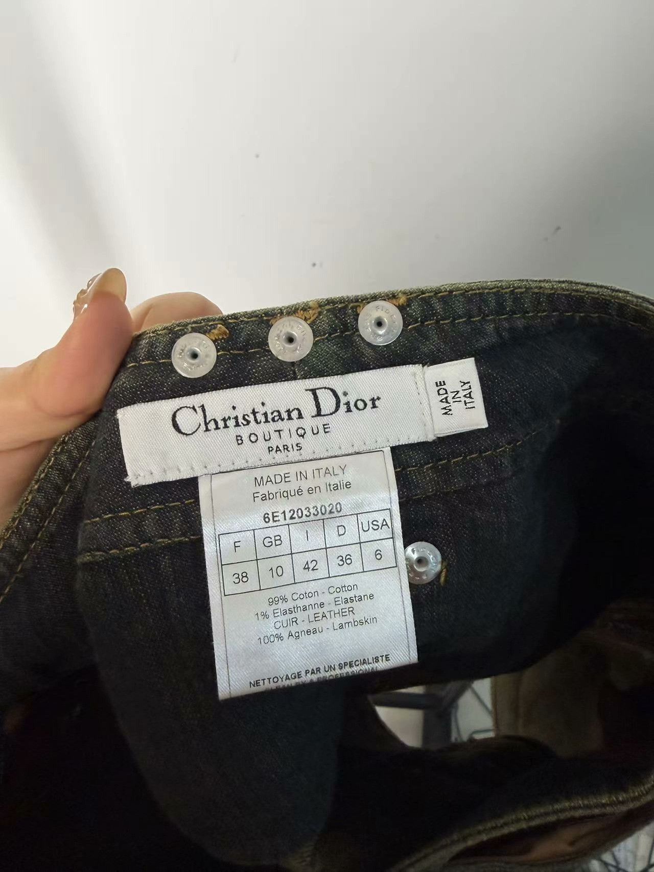Dior Dior Denim White Skirt 28 Women Size 28" / US 6 / IT 42 - 3 Thumbnail