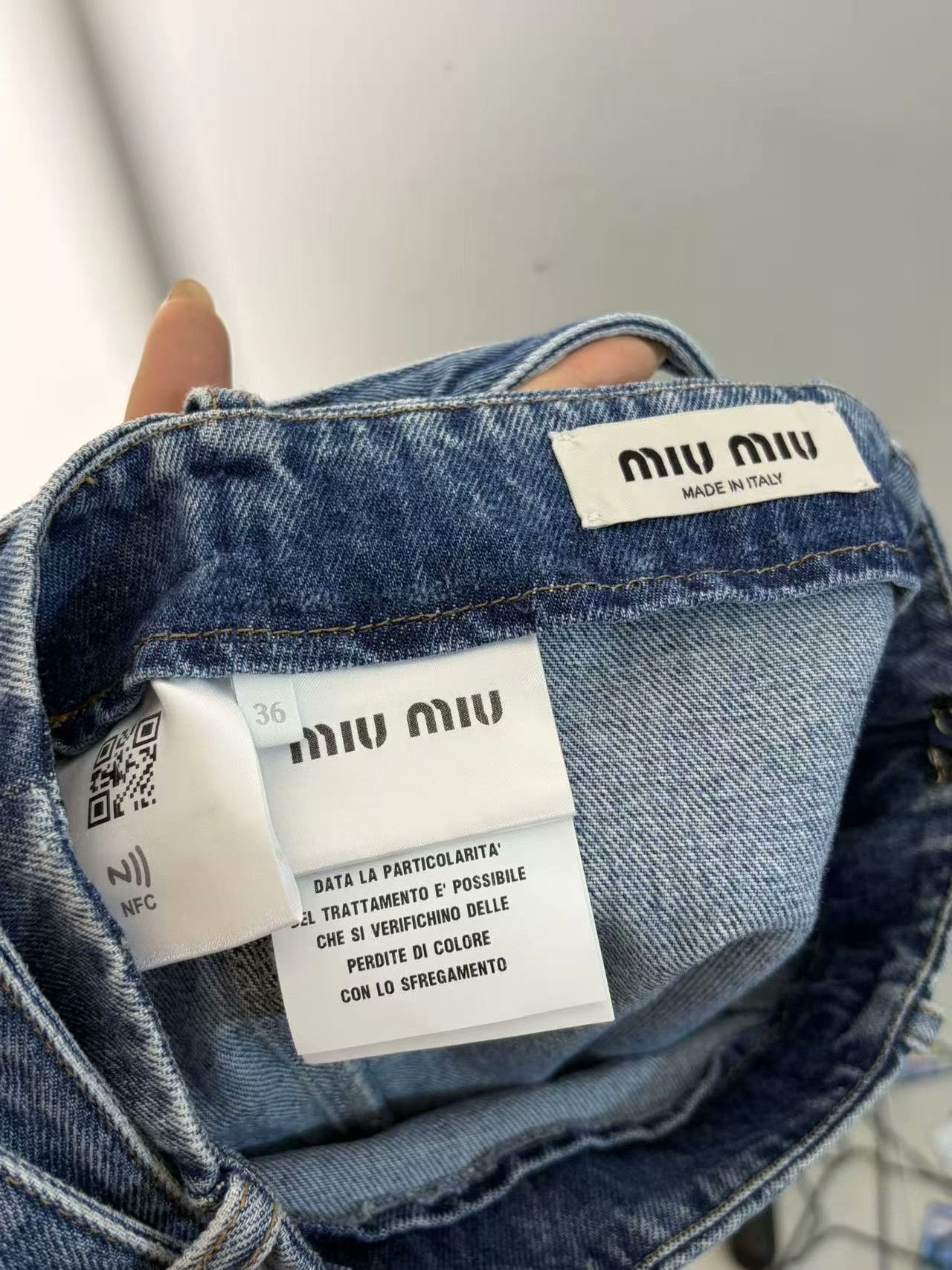 Miu Miu Miu Miu Denim White Jeans 28 Women Size 28" / US 6 / IT 42 - 5 Thumbnail