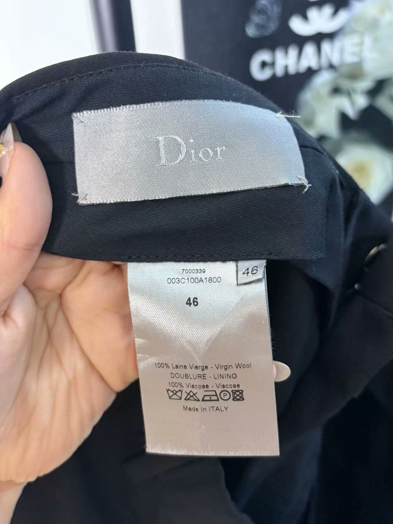 Dior Dior Wool White Formal Trousers 40r Men Size 40R - 3 Thumbnail