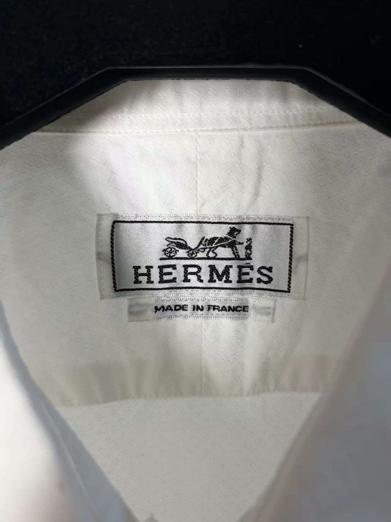 Hermes Hermes White Shirt xl Men Size US XL / EU 56 / 4 - 4 Thumbnail