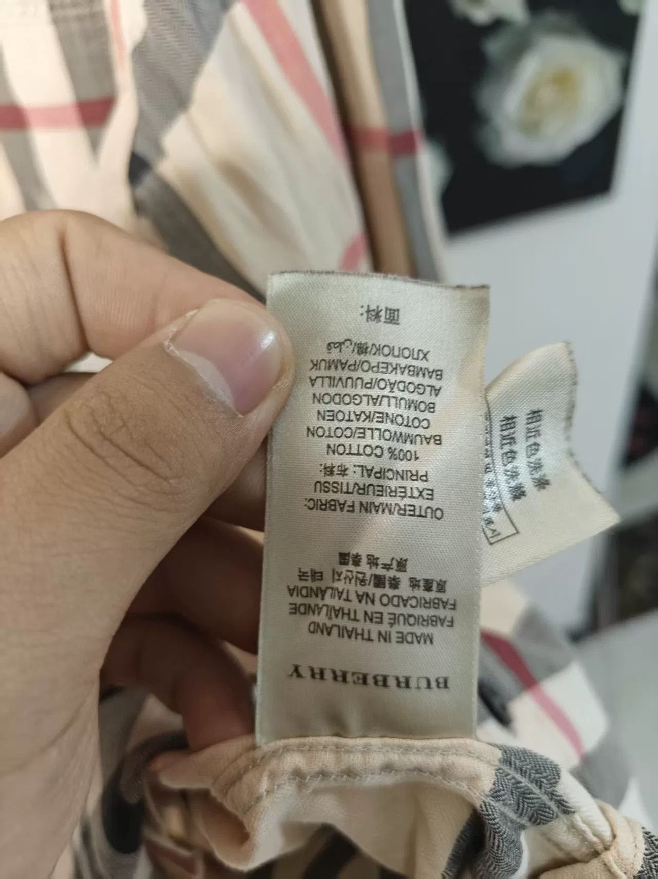 Burberry Burberry Plaid White Shirt l Men Size US L / EU 52-54 / 3 - 4 Thumbnail