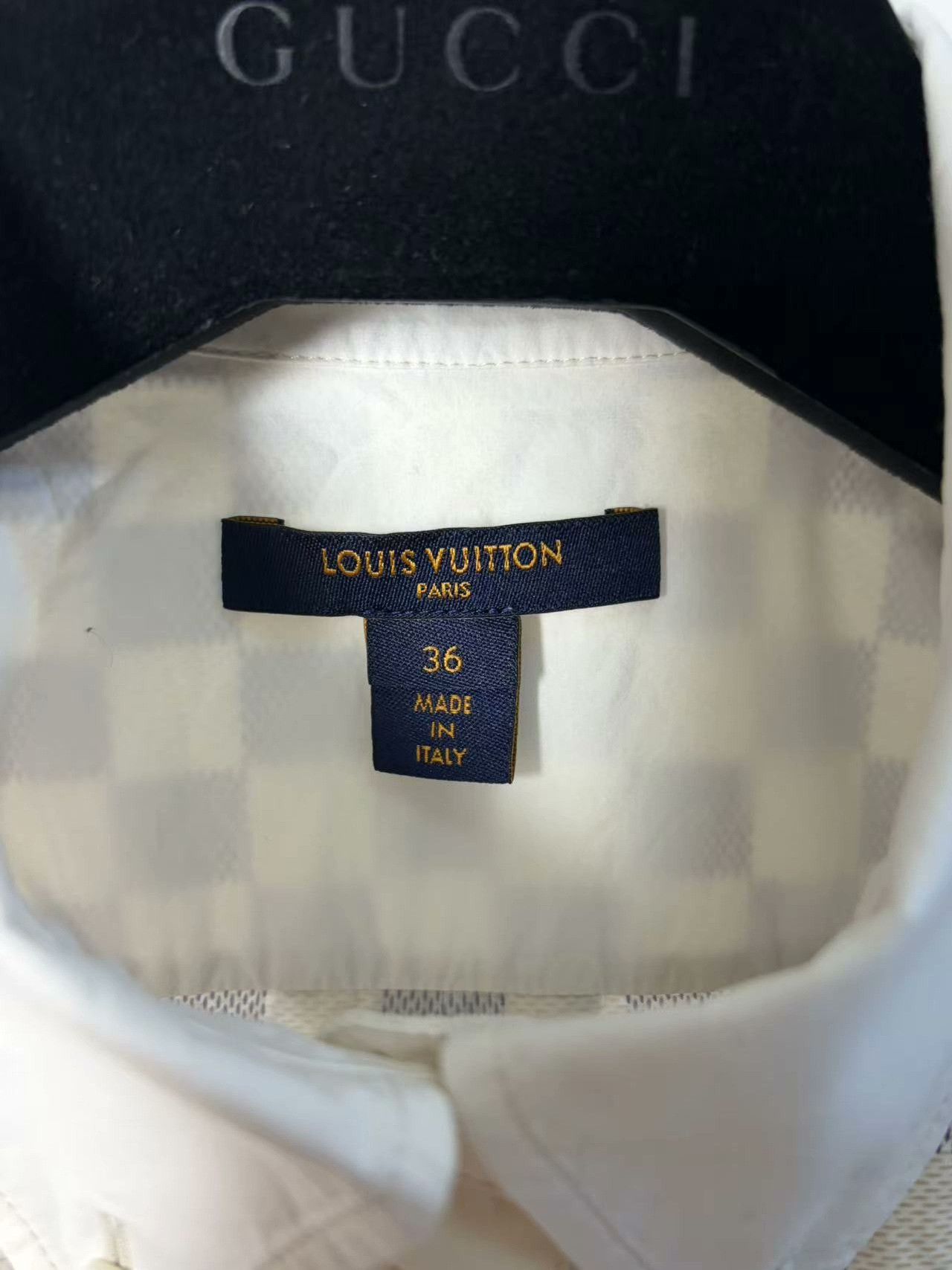 Louis Vuitton Louis Vuitton Checkered White Shirt l Men Size US L / EU 52-54 / 3 - 4 Thumbnail