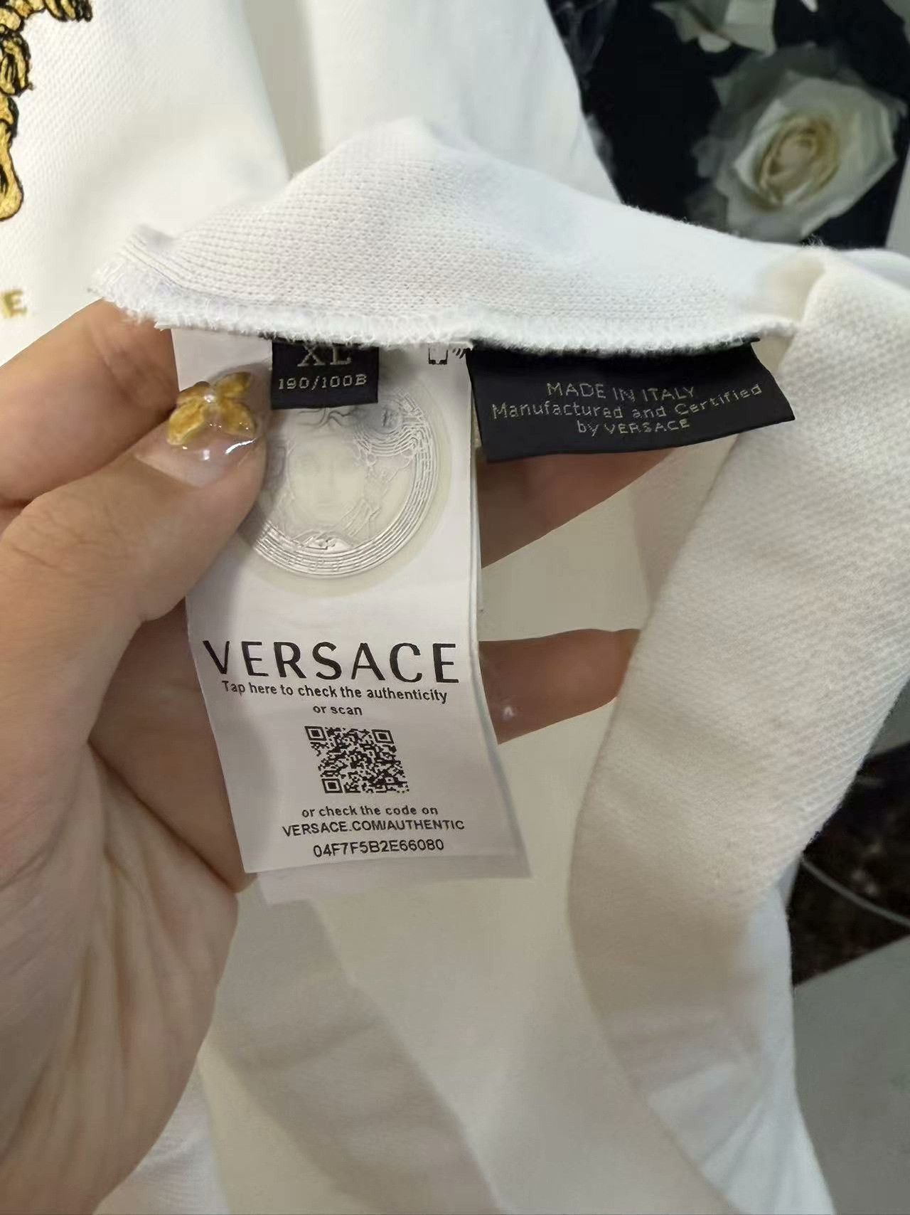 Versace Versace White Polo xl Men Size US XL / EU 56 / 4 - 4 Thumbnail