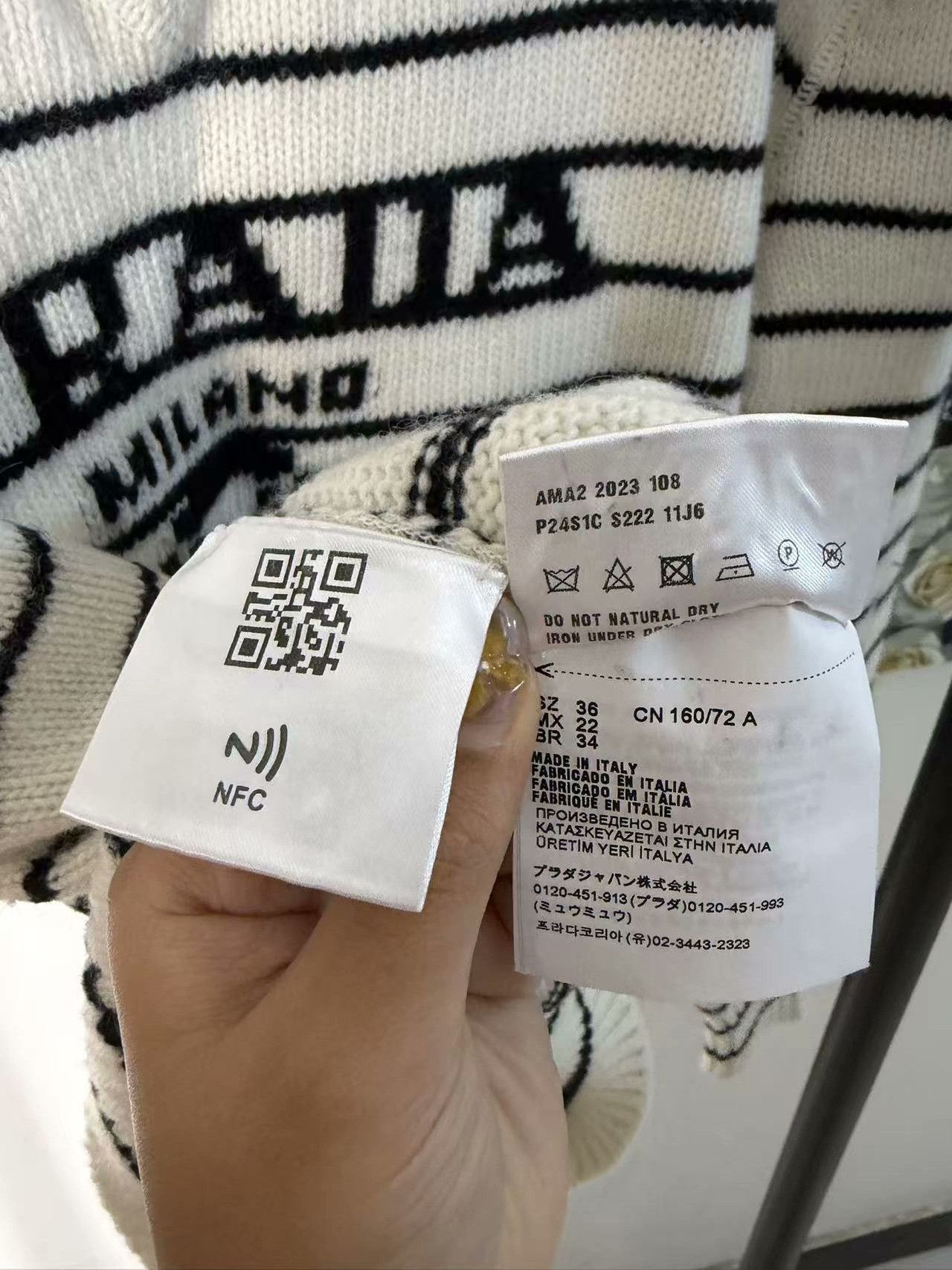 Prada Prada Knit White Sweater M Women Size M / US 6-8 / IT 42-44 - 3 Thumbnail
