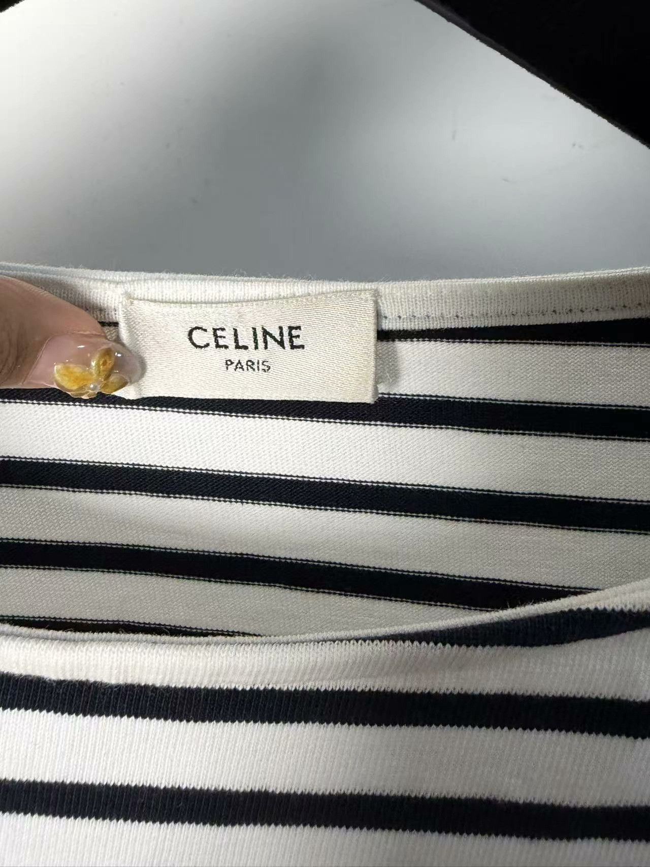 Celine Celine Knit Striped White Sweater L Women Size L / US 10 / IT 46 - 5 Thumbnail
