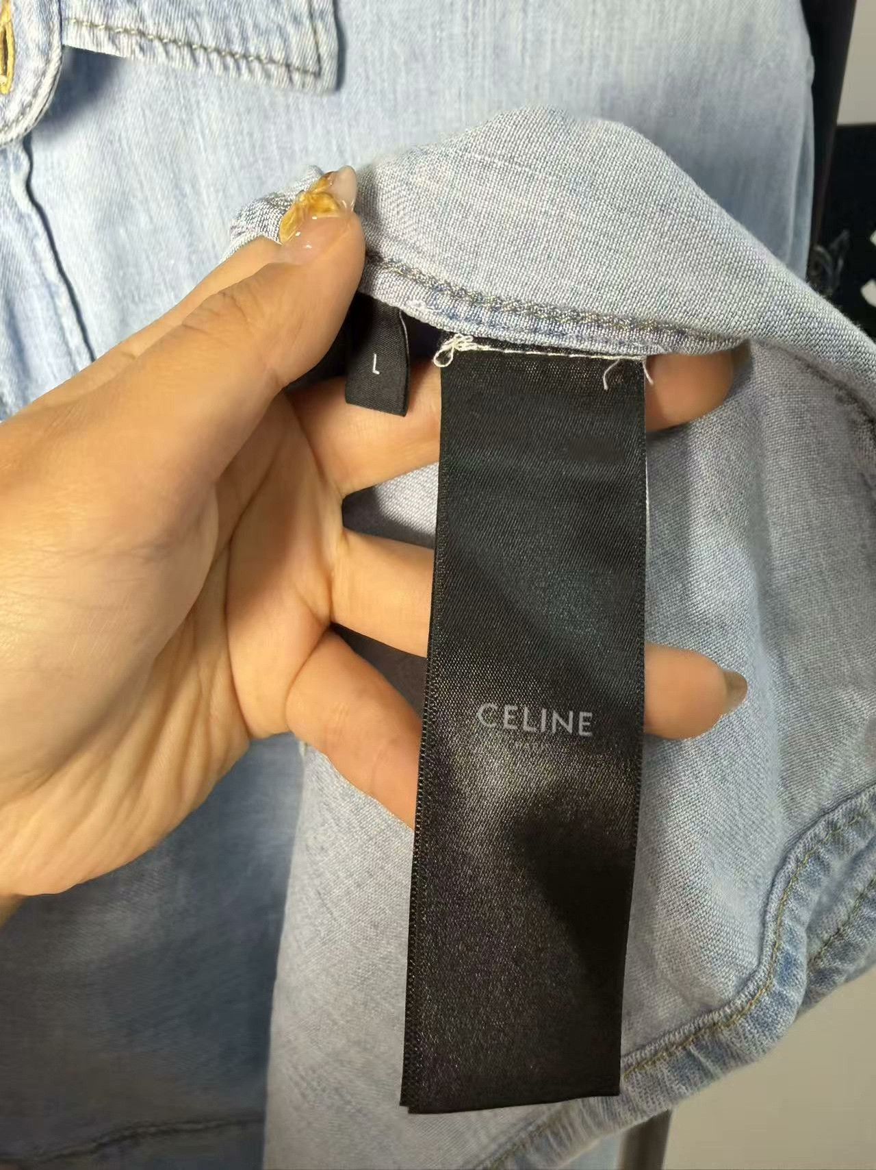 Celine Celine Retro White Shirt l Men Size US L / EU 52-54 / 3 - 4 Thumbnail