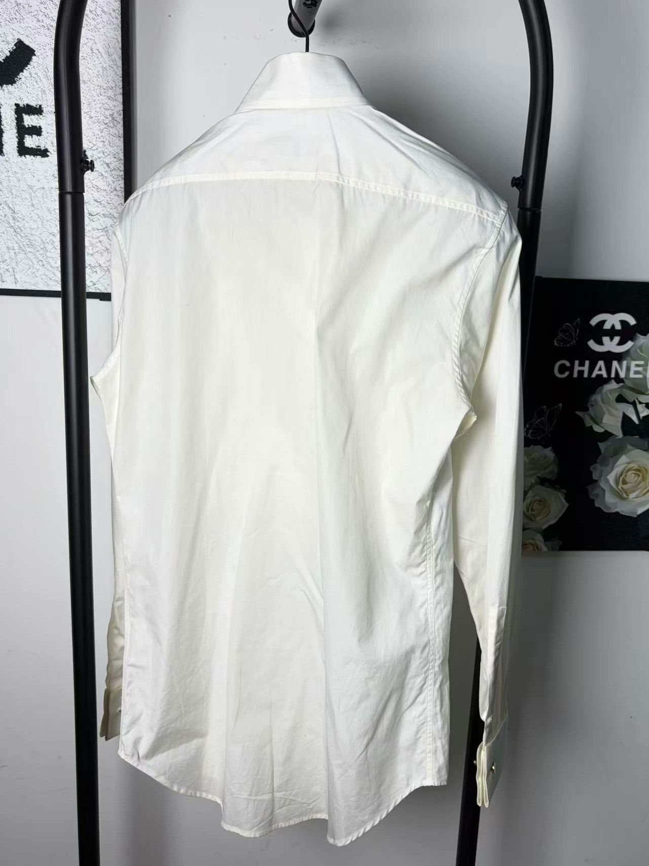 Saint Laurent Paris Saint Laurent Paris White Shirt m Men Size US M / EU 48-50 / 2 - 2 Thumbnail