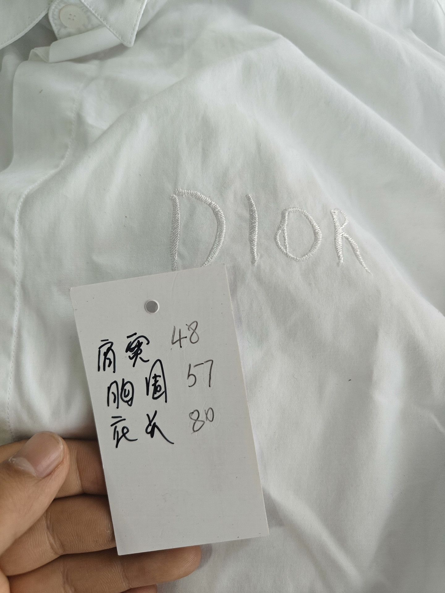 Dior Dior Retro Embroidered White Shirt l Men Size US L / EU 52-54 / 3 - 5 Thumbnail