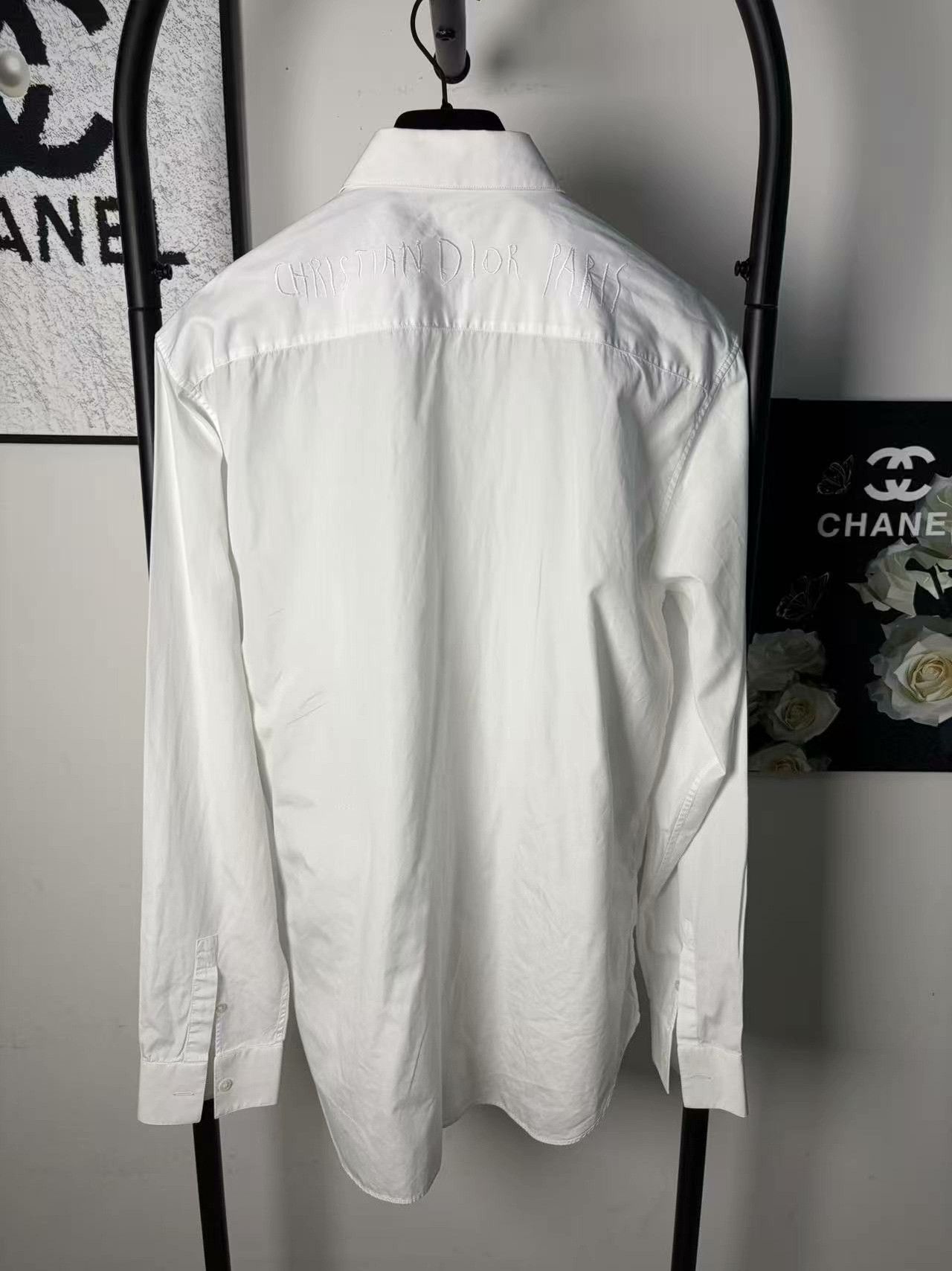 Dior Dior Retro Embroidered White Shirt l Men Size US L / EU 52-54 / 3 - 2 Thumbnail