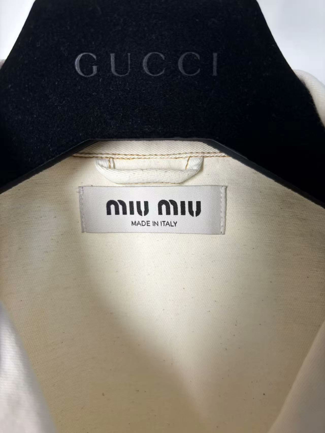 Miu Miu Miu Miu White Button Up M Women Size M / US 6-8 / IT 42-44 - 3 Thumbnail