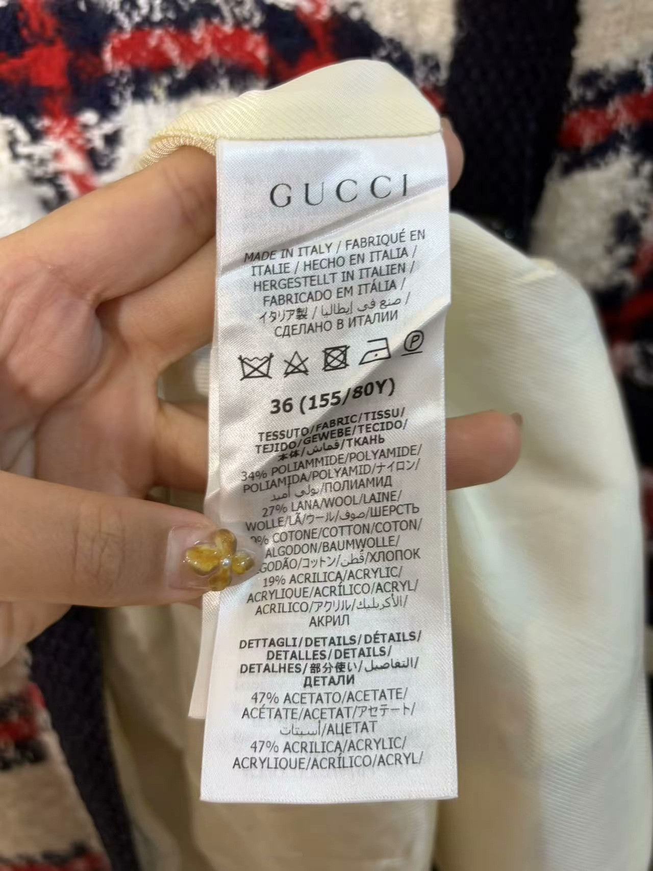 Gucci Gucci Wool White Coat L Women Size L / US 10 / IT 46 - 3 Thumbnail