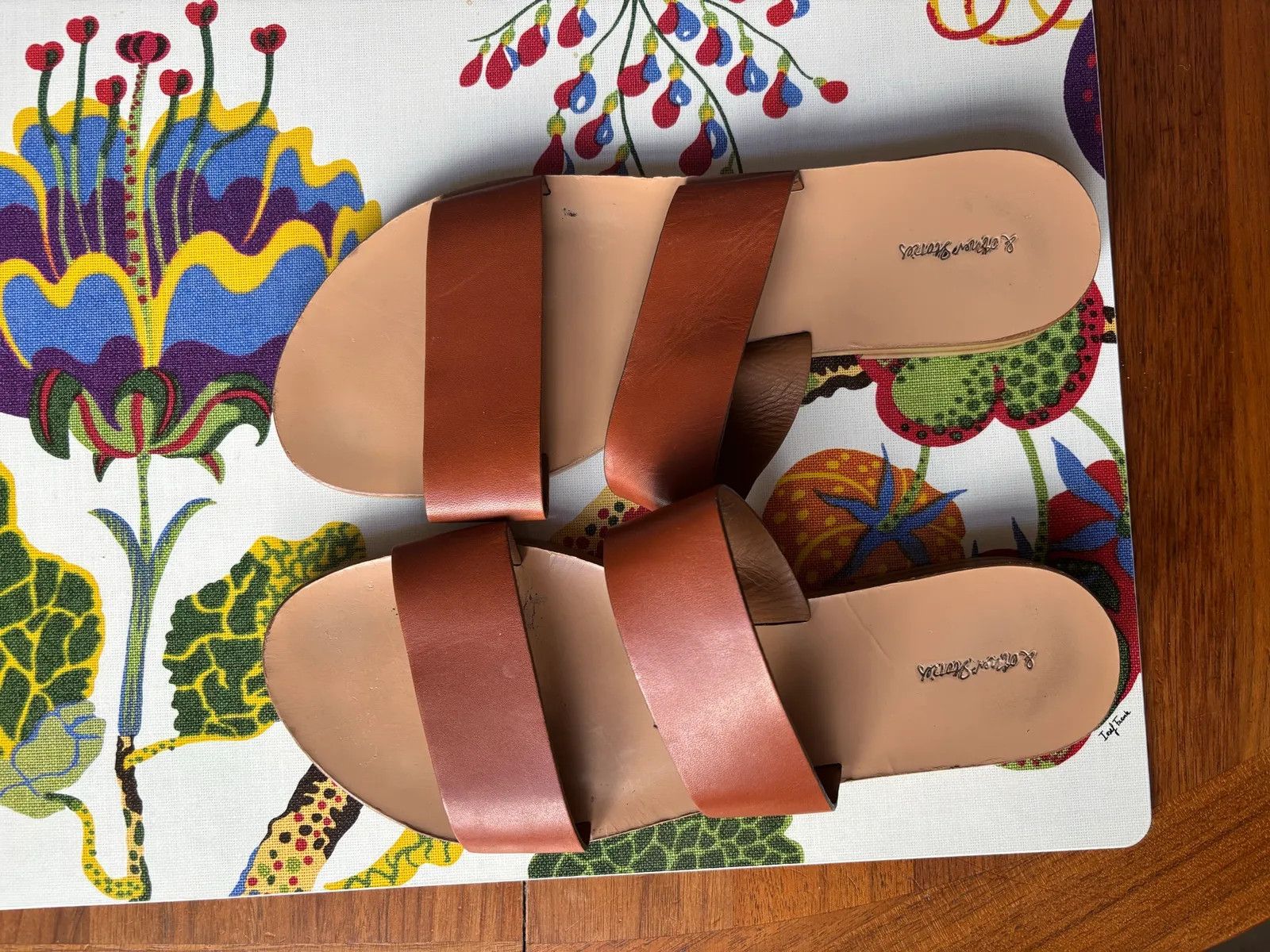 & Other Stories & Other Stories Läderslides Sandals Size US 9 / IT 39 - 3 Thumbnail