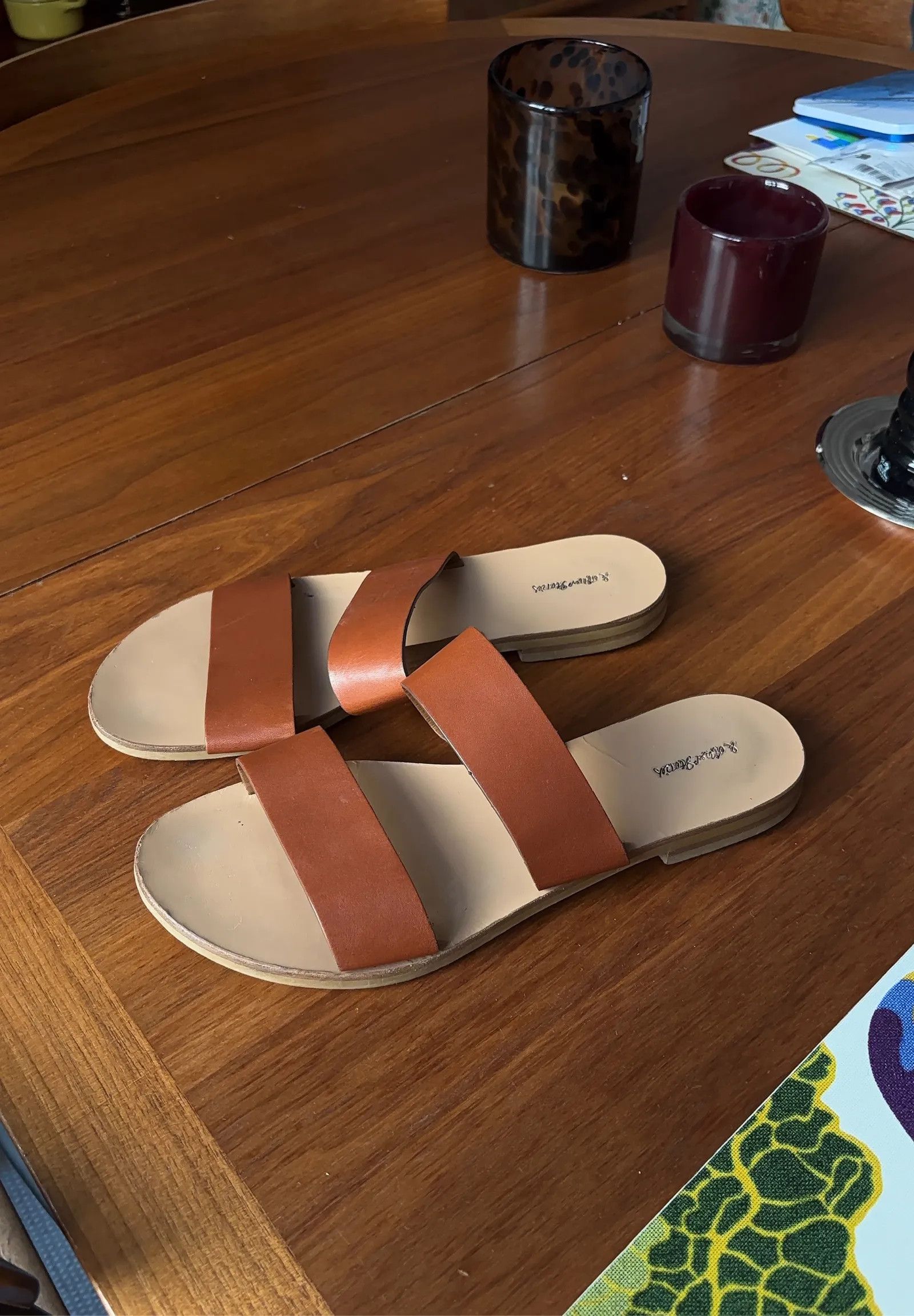 & Other Stories & Other Stories Läderslides Sandals Size US 9 / IT 39 - 2 Thumbnail