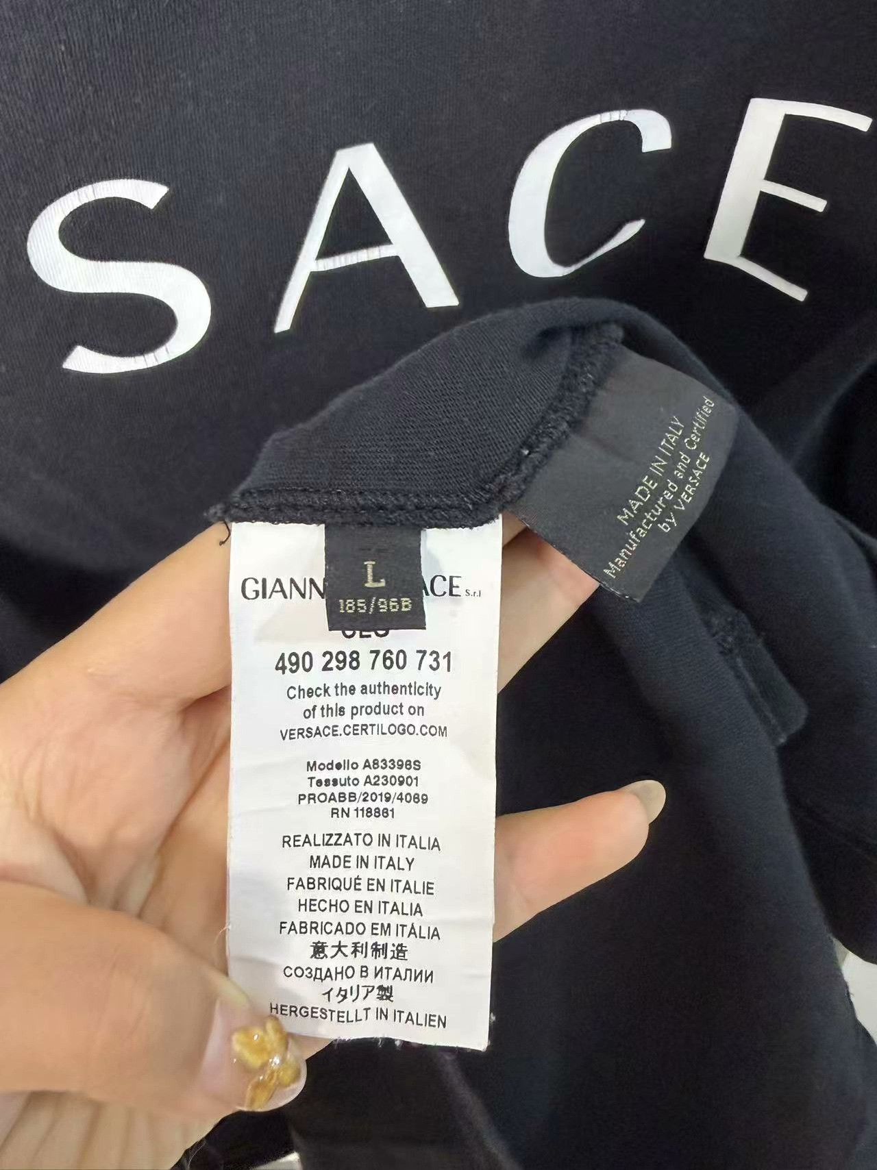 Versace Versace Retro White T-Shirt l Men Size US L / EU 52-54 / 3 - 3 Thumbnail