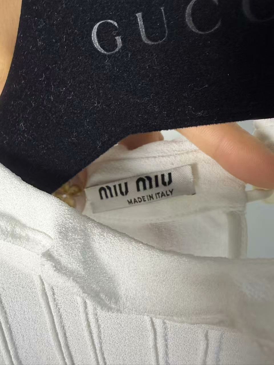 Miu Miu Miu Miu White Vest M Women Size M / US 6-8 / IT 42-44 - 2 Thumbnail