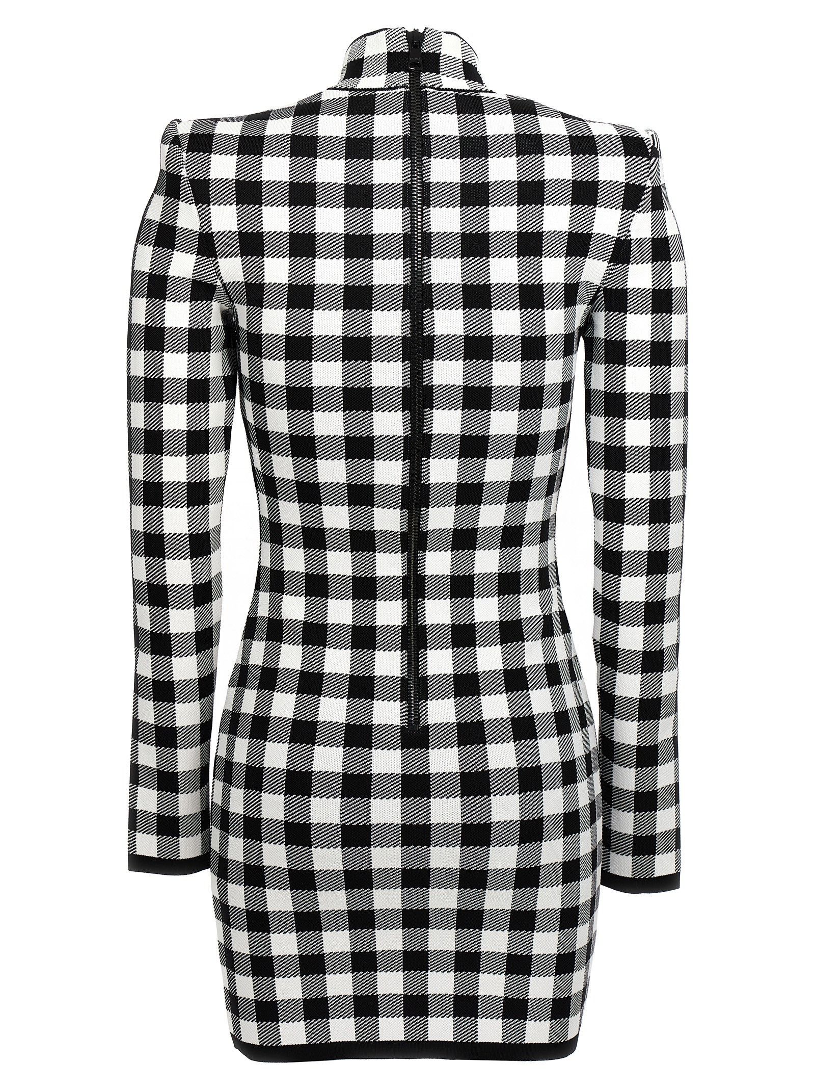 Balmain Vichy Knit Dress Size S / US 4 / IT 40 - 2 Thumbnail